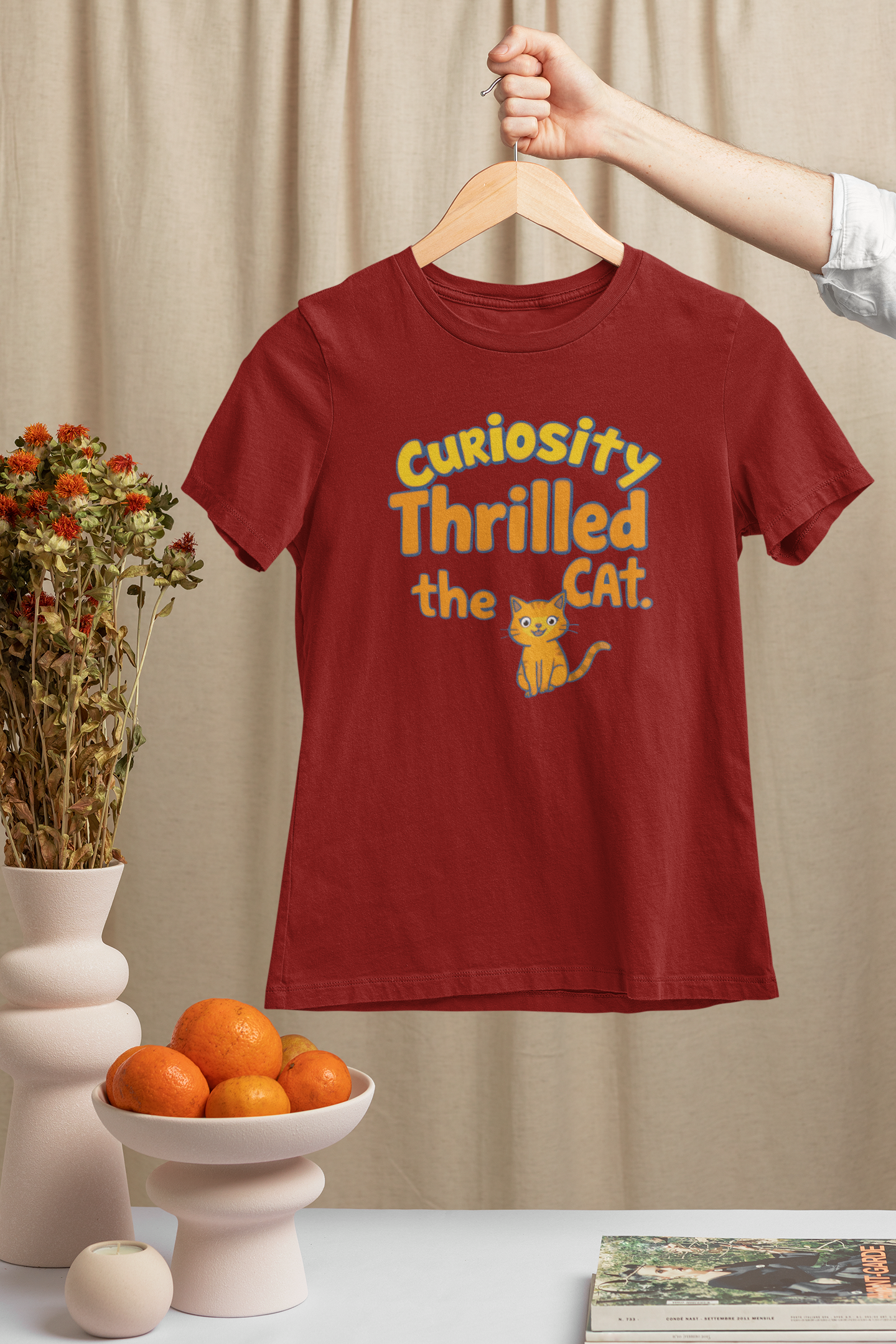 Curiosity Thrilled the Cat Women's T-Shirt