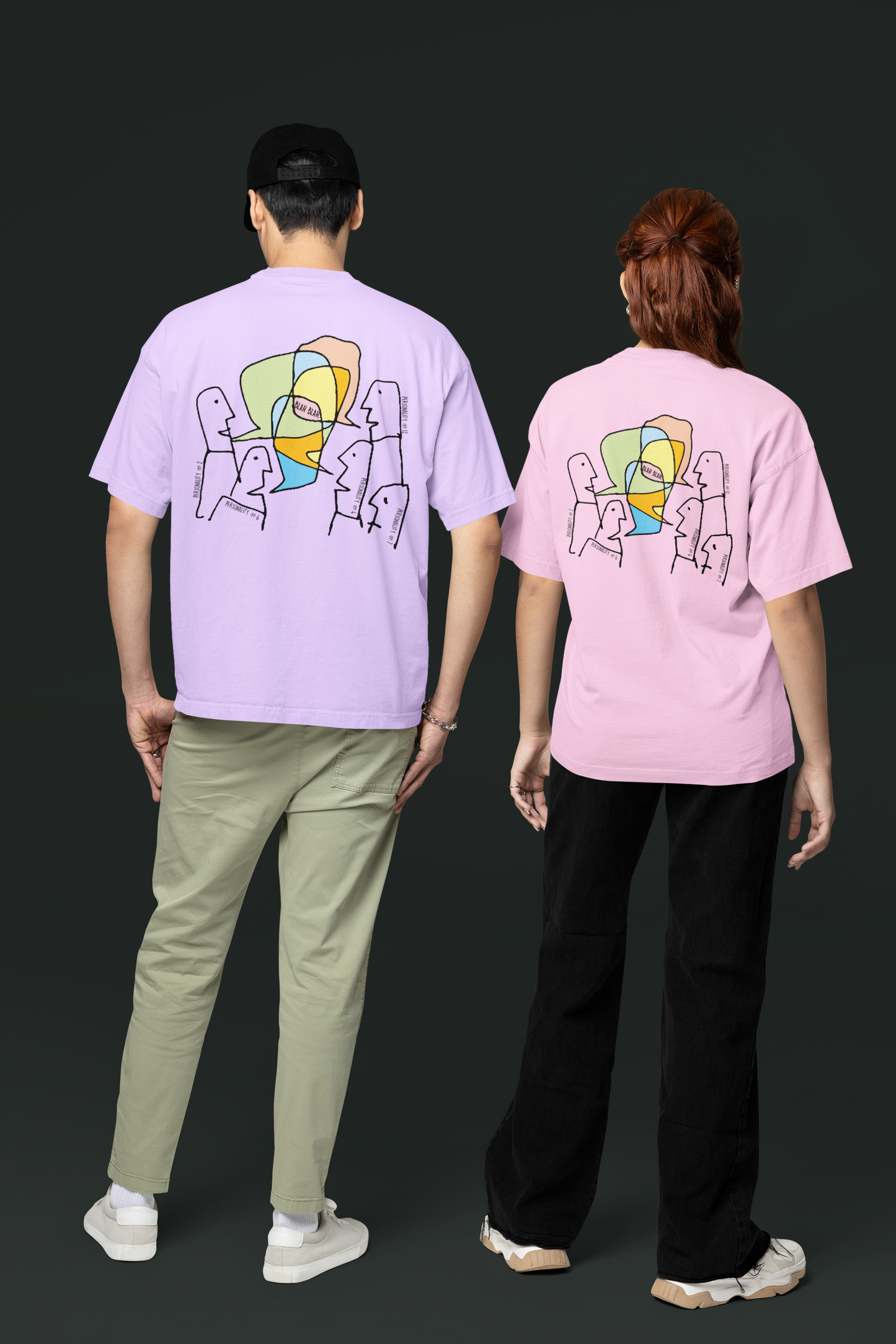 Multi-Personality You Oversized Unisex T-Shirt