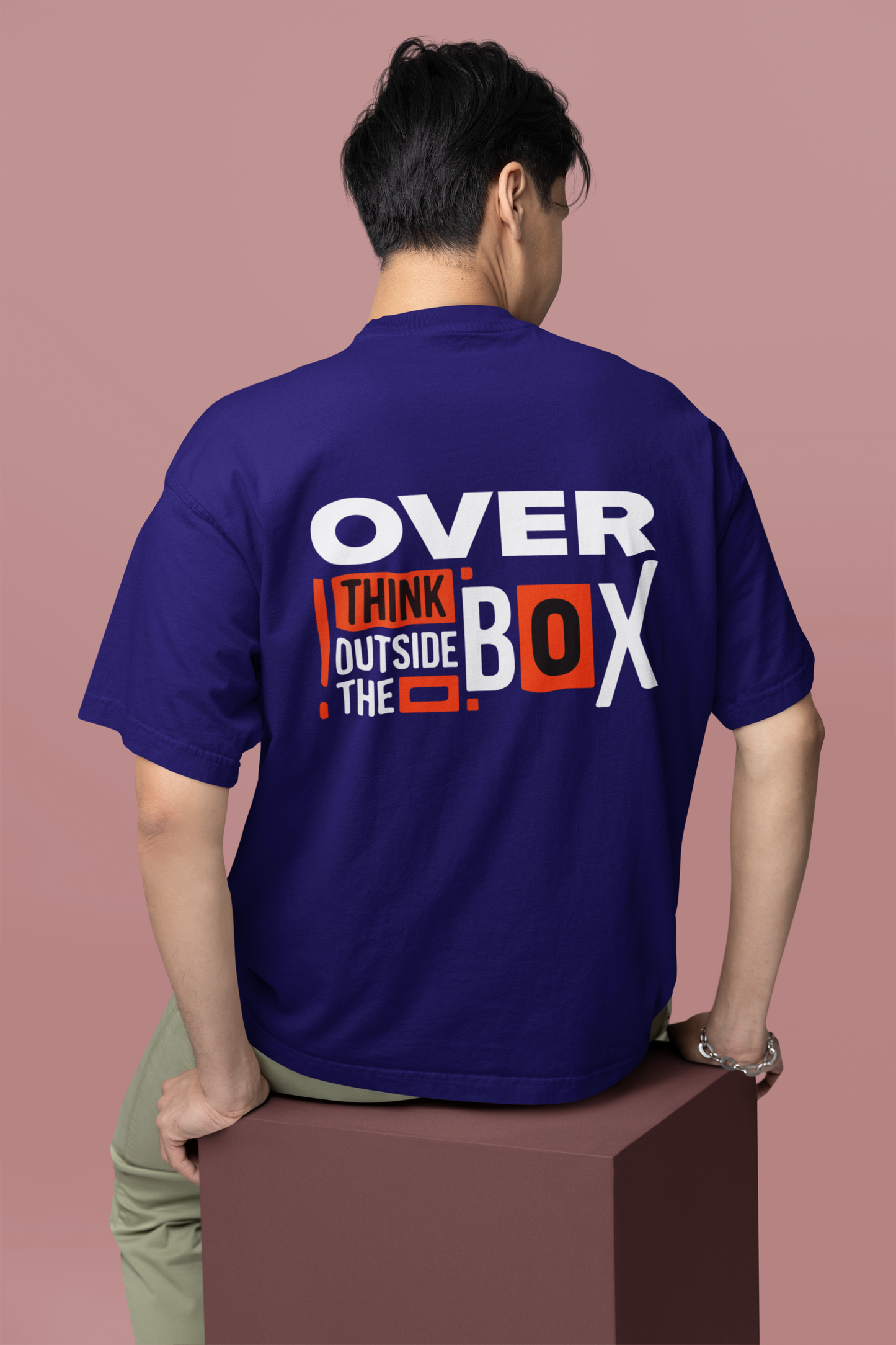 Overthink Outside the Box Oversized Unisex T-Shirt