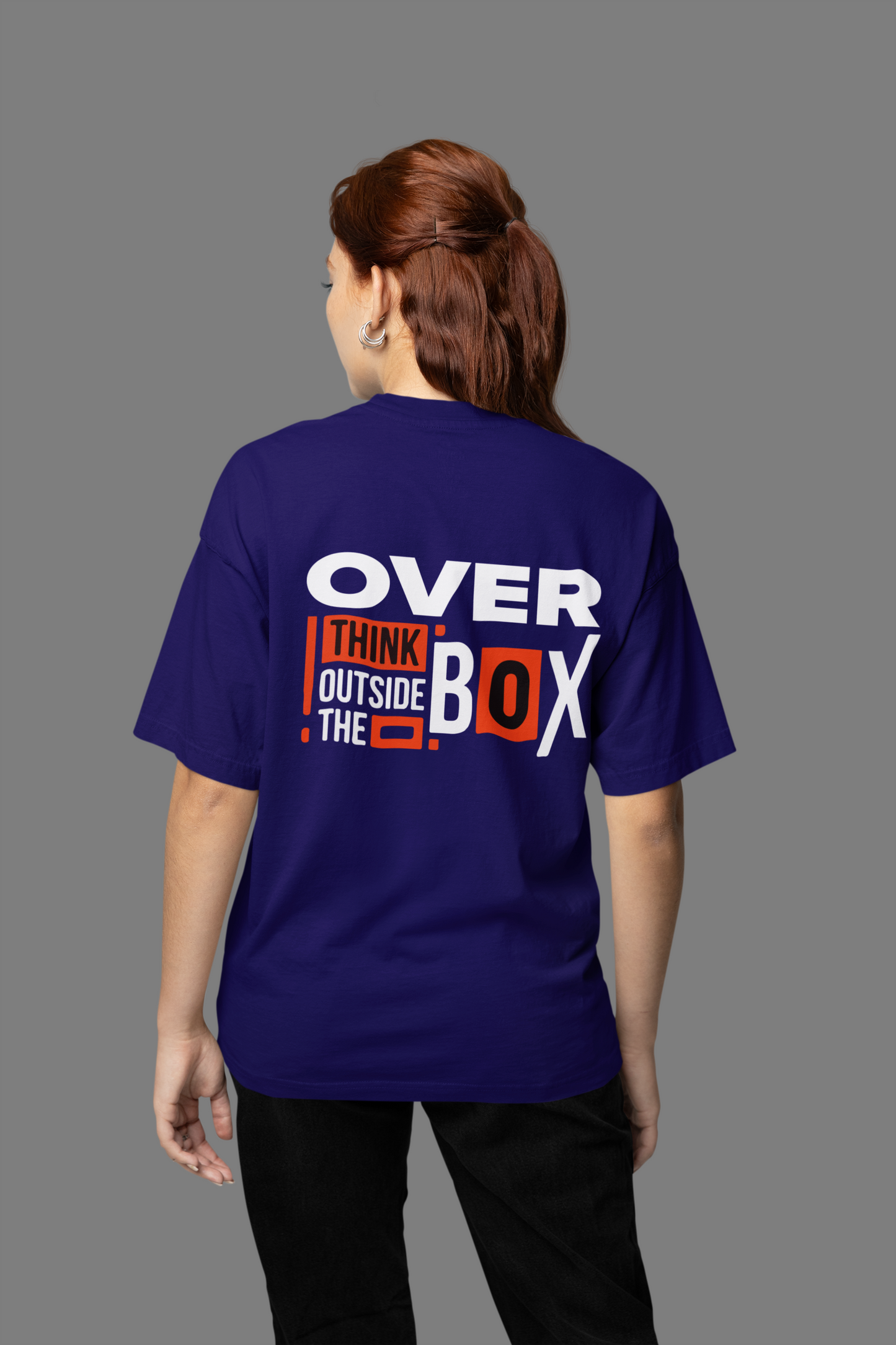 Overthink Outside the Box Oversized Unisex T-Shirt