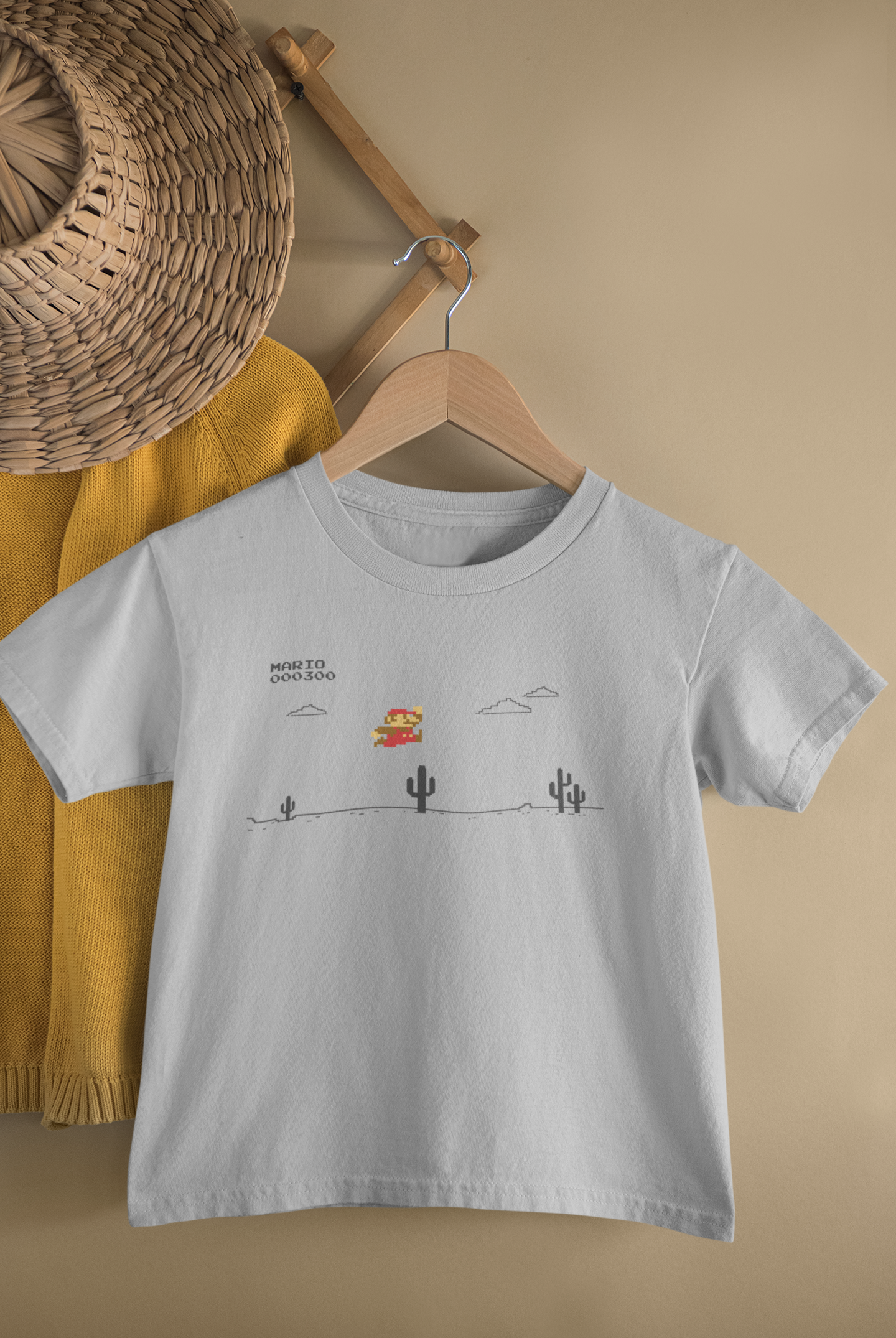 Mario x T-rex Kids T-Shirt (Girls)
