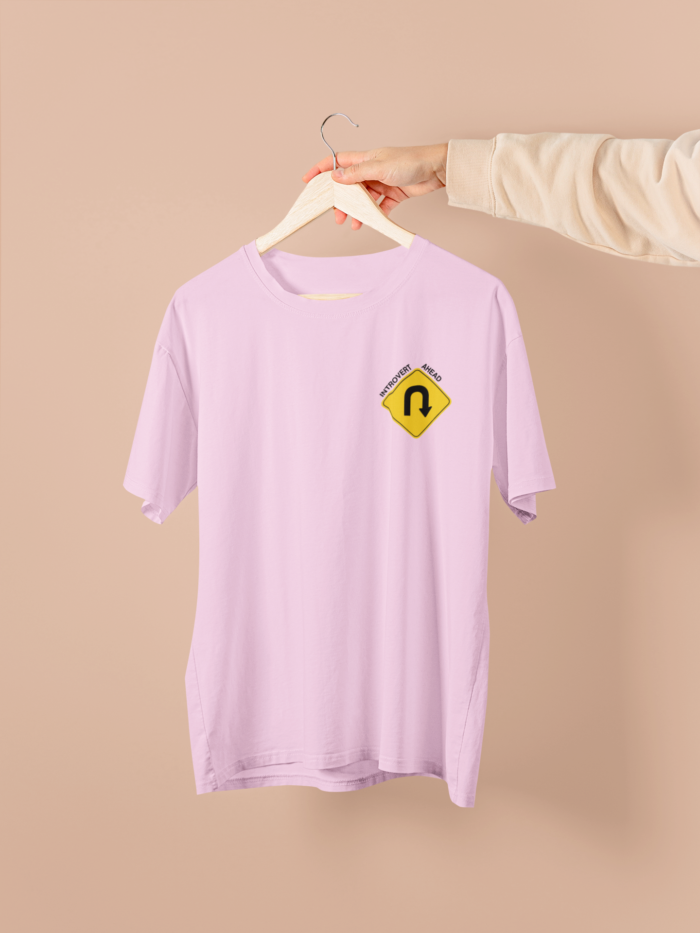 U-Turn Introvert Ahead Oversized Unisex T-Shirt