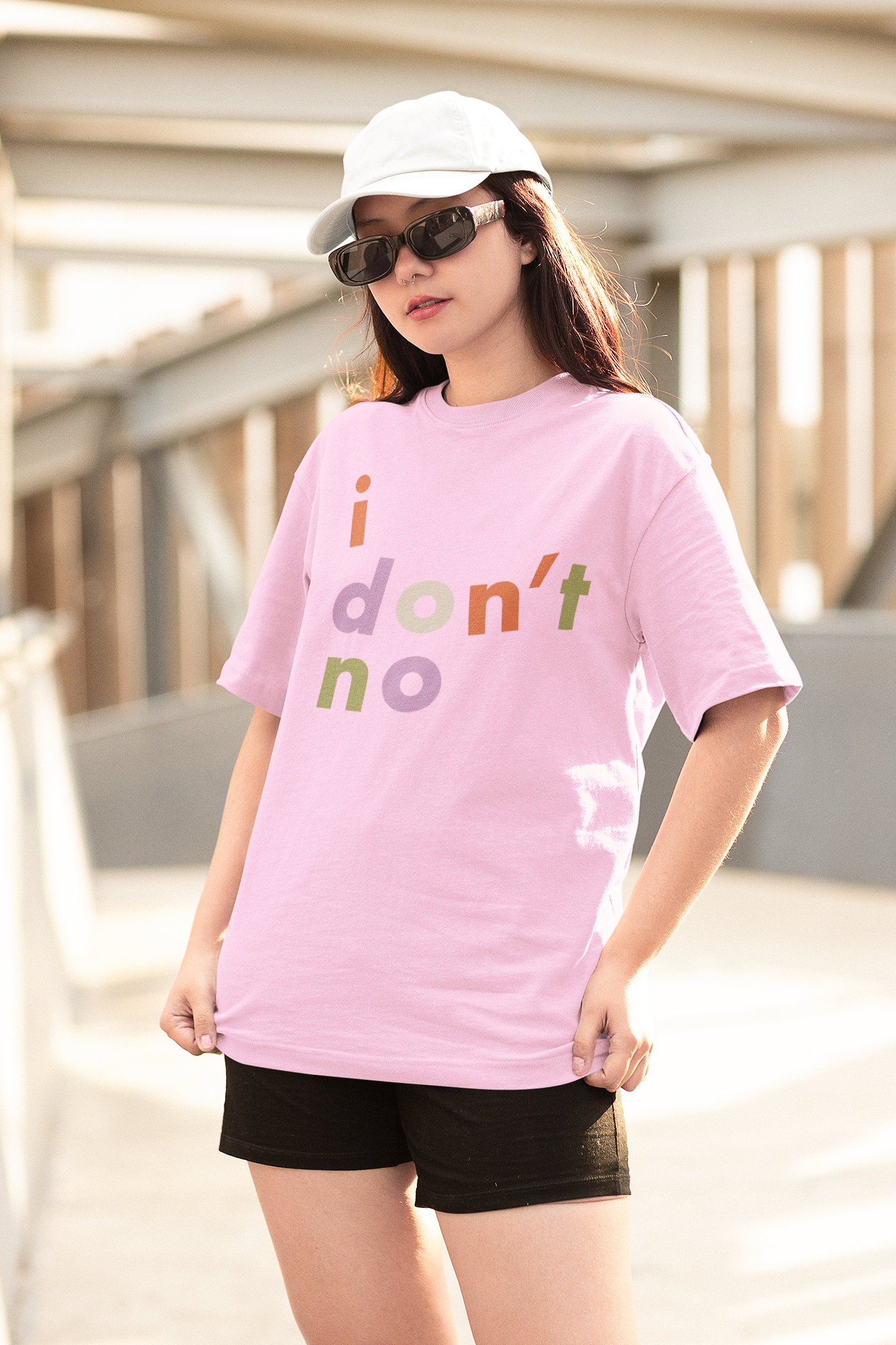 I Don't No Oversized Unisex T-Shirt