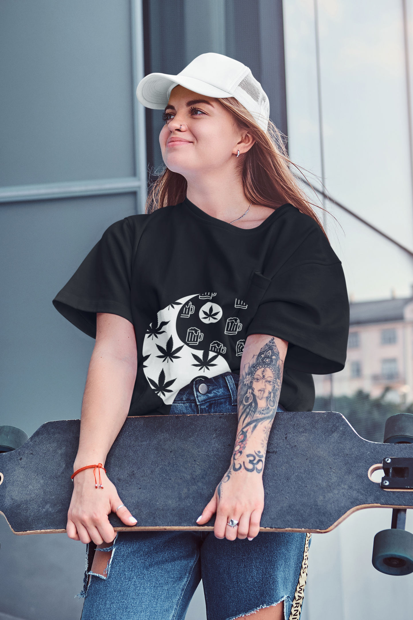 Yin Yang Oversized Unisex T-Shirt
