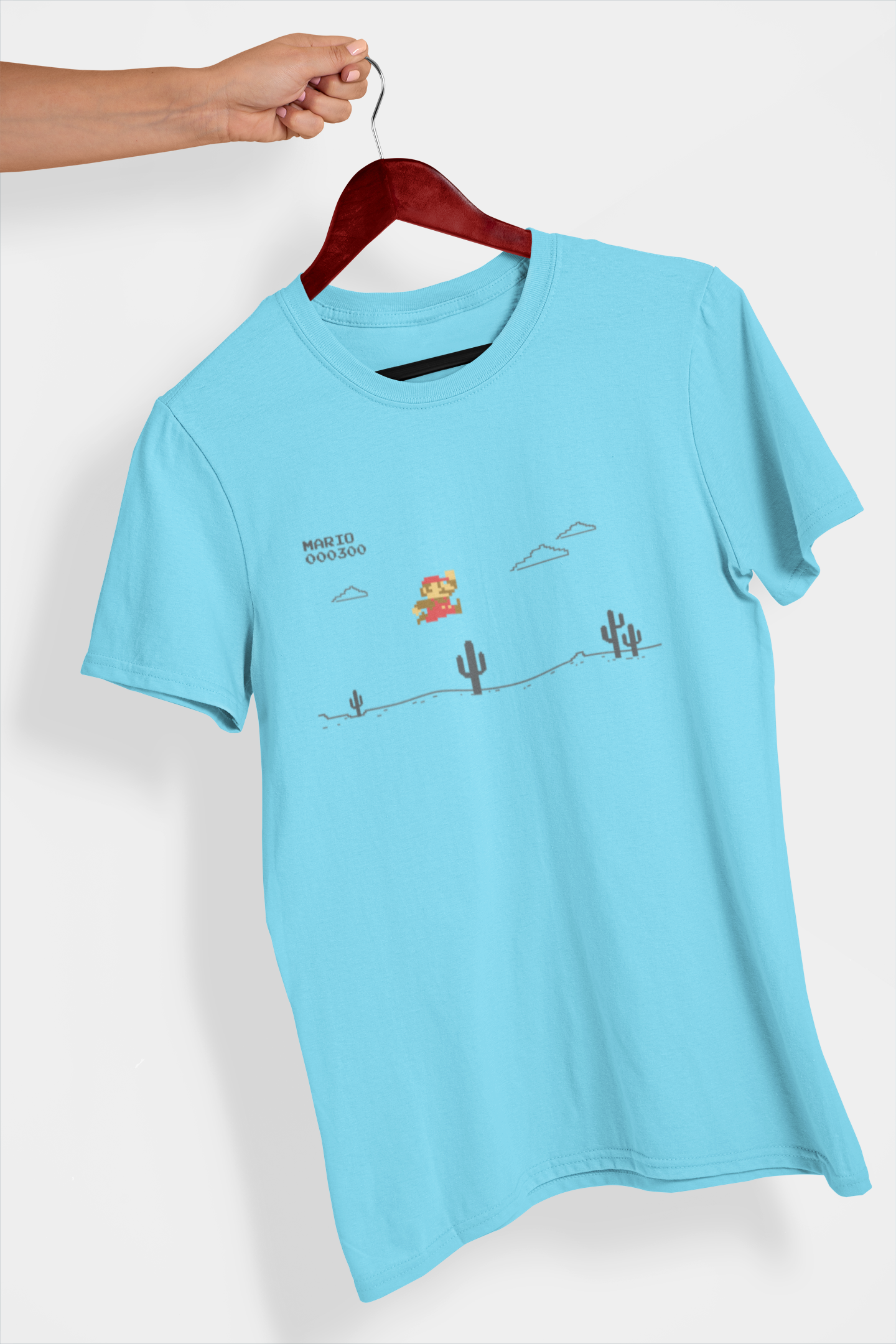 Mario x T-rex Men's T-Shirt