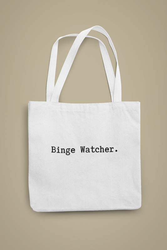 Book Worm and Binge Watcher Tote Bag