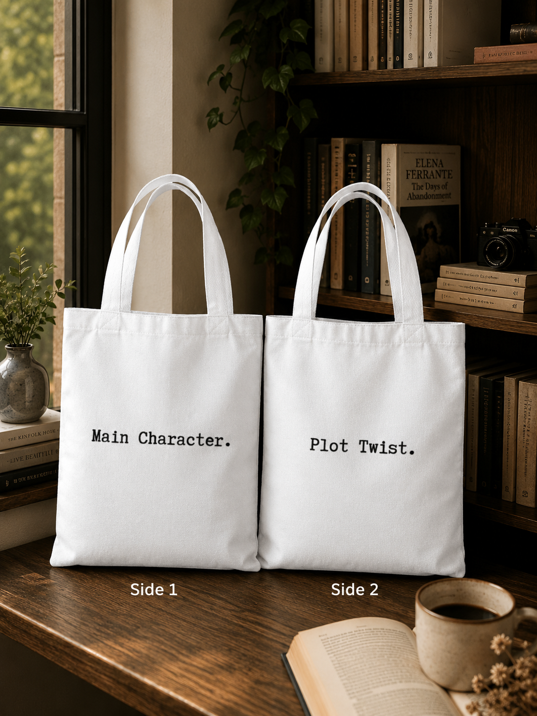 Main Character and Plot Twist Tote Bag