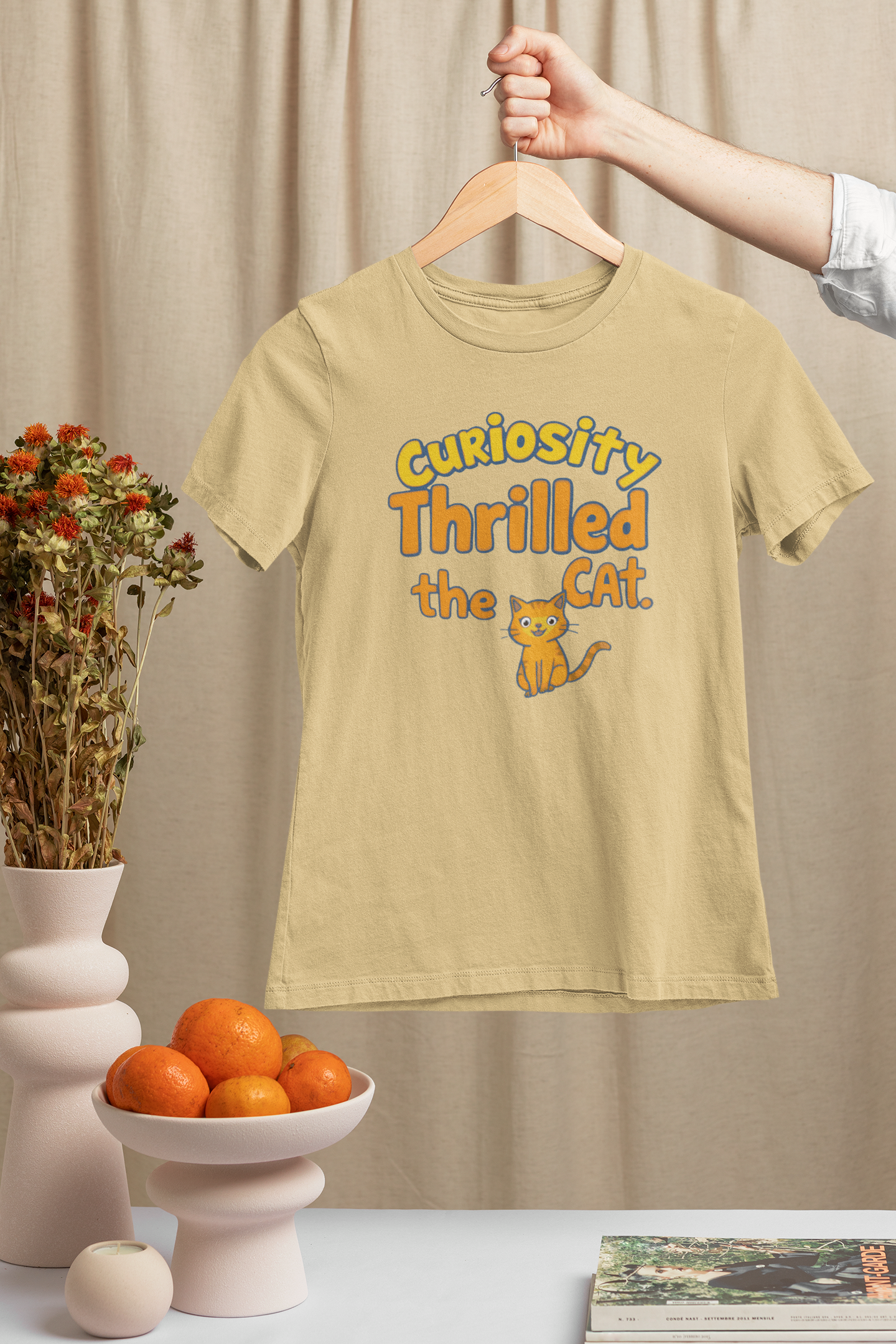 Curiosity Thrilled the Cat Women's T-Shirt