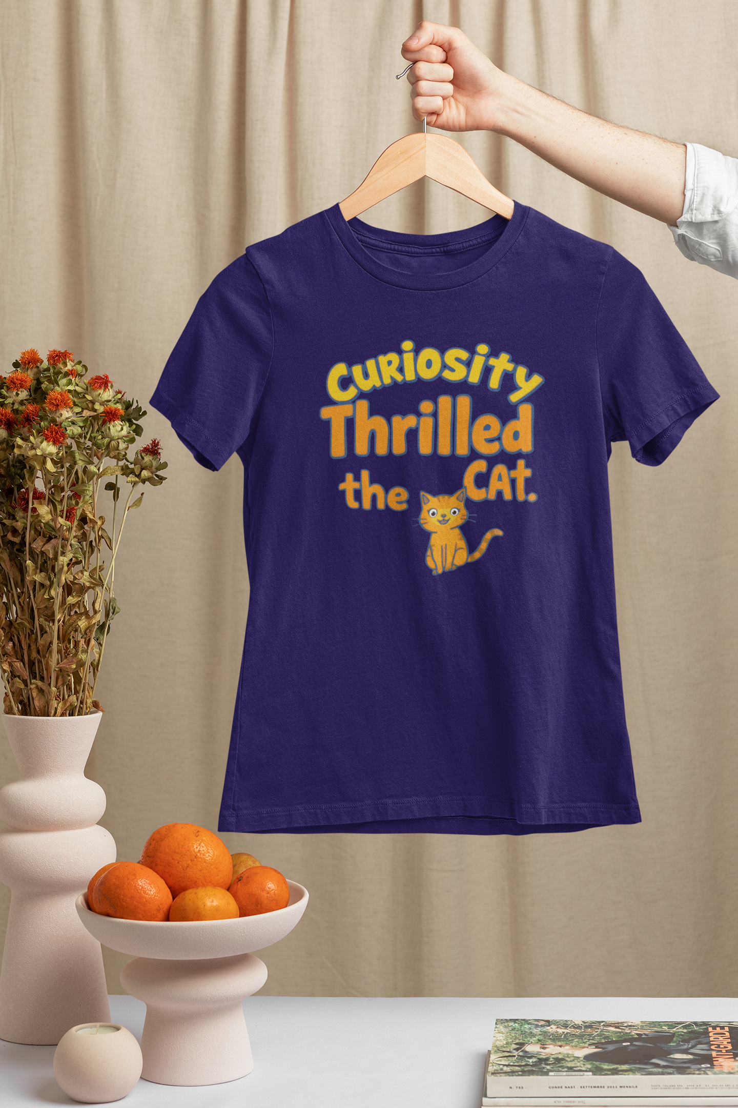 Curiosity Thrilled the Cat Women's T-Shirt