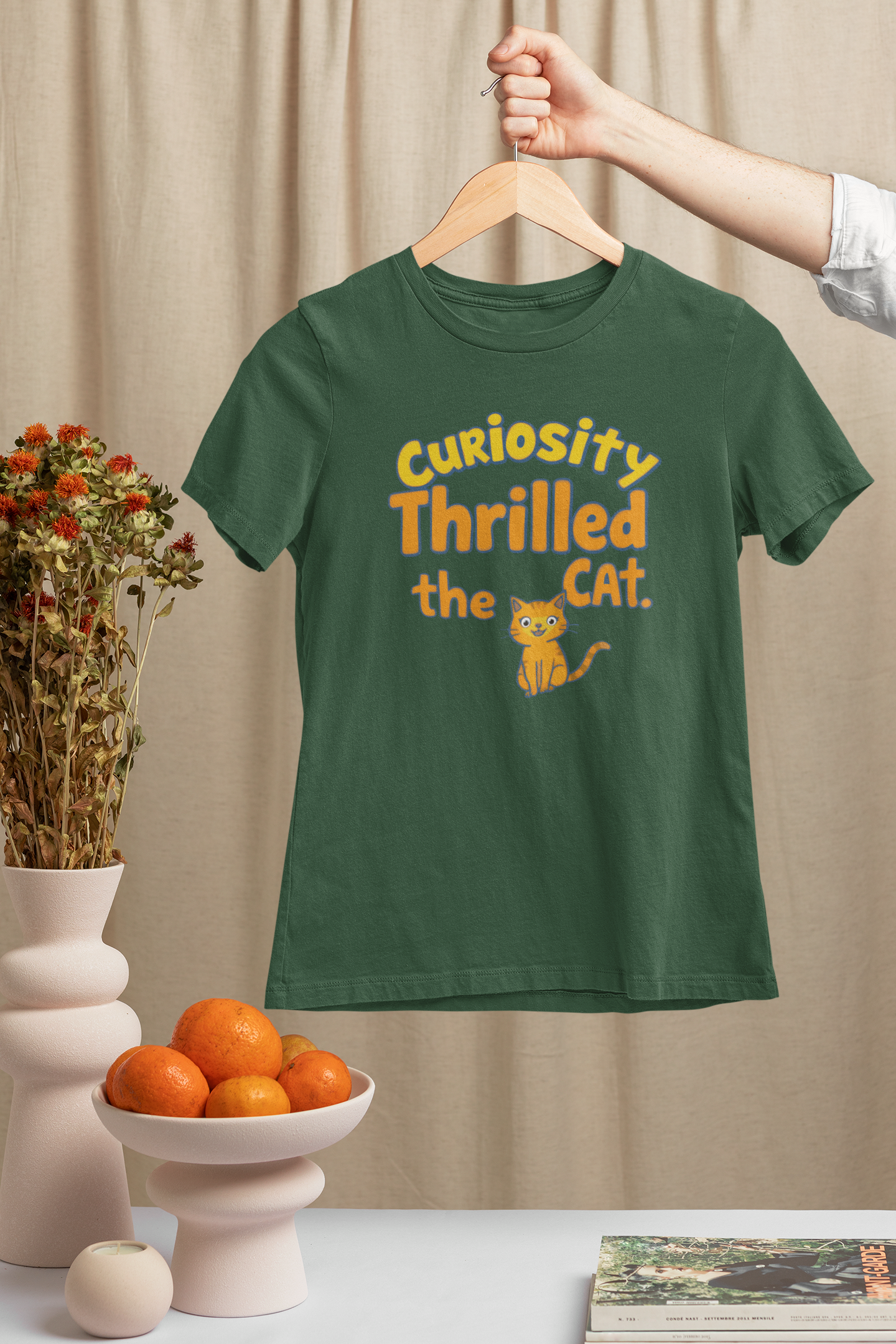 Curiosity Thrilled the Cat Women's T-Shirt