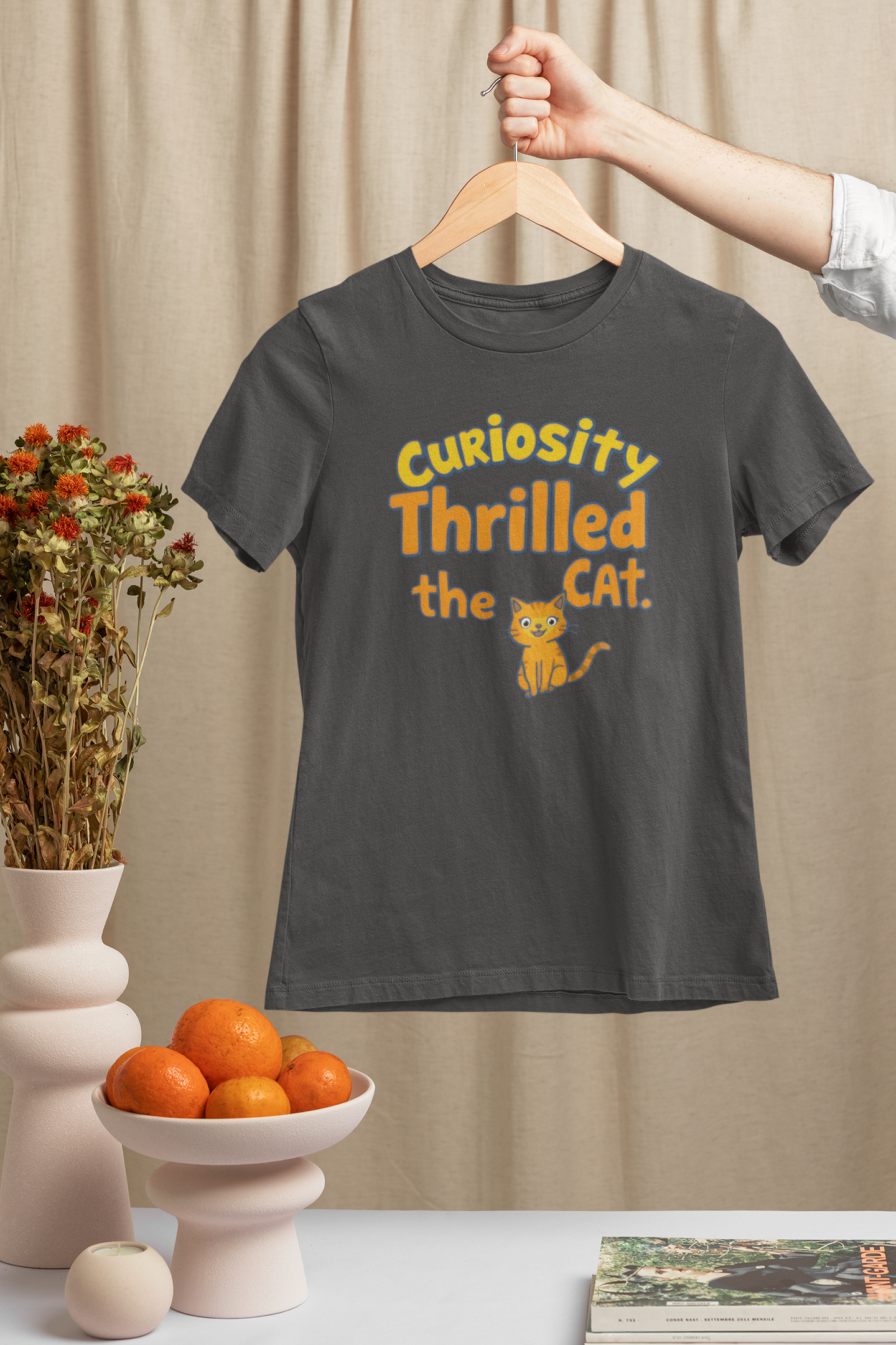Curiosity Thrilled the Cat Women's T-Shirt