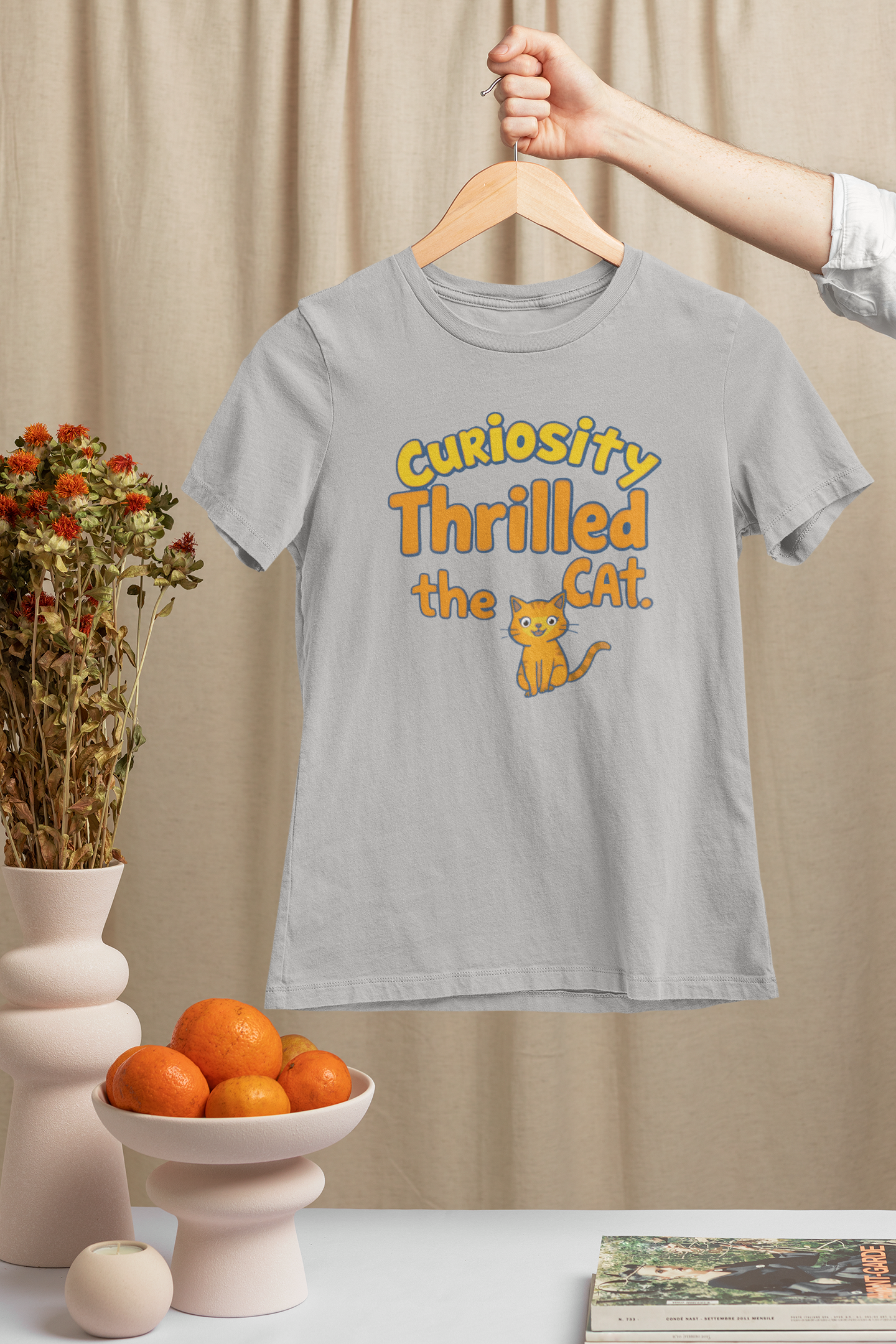 Curiosity Thrilled the Cat Women's T-Shirt