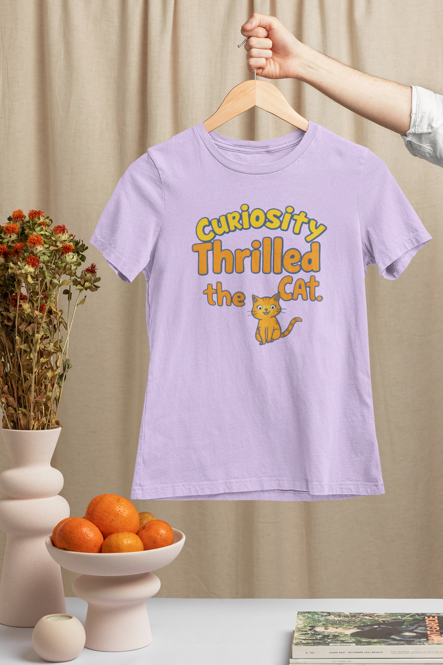 Curiosity Thrilled the Cat Women's T-Shirt