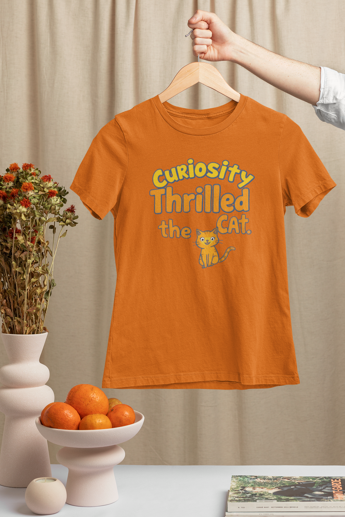 Curiosity Thrilled the Cat Women's T-Shirt