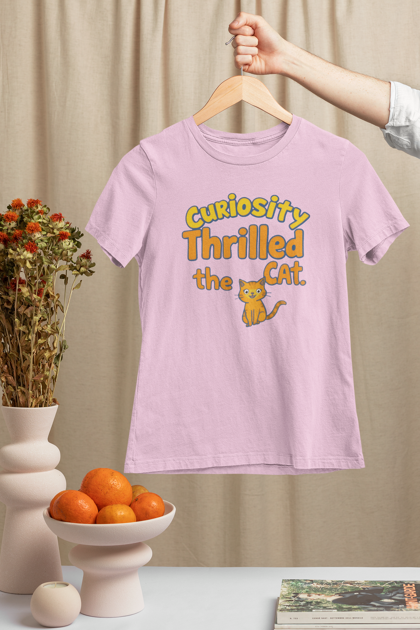 Curiosity Thrilled the Cat Women's T-Shirt