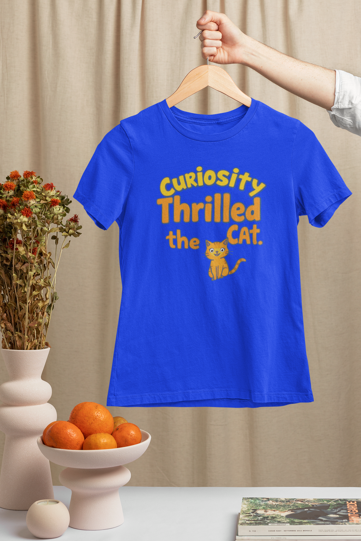 Curiosity Thrilled the Cat Women's T-Shirt