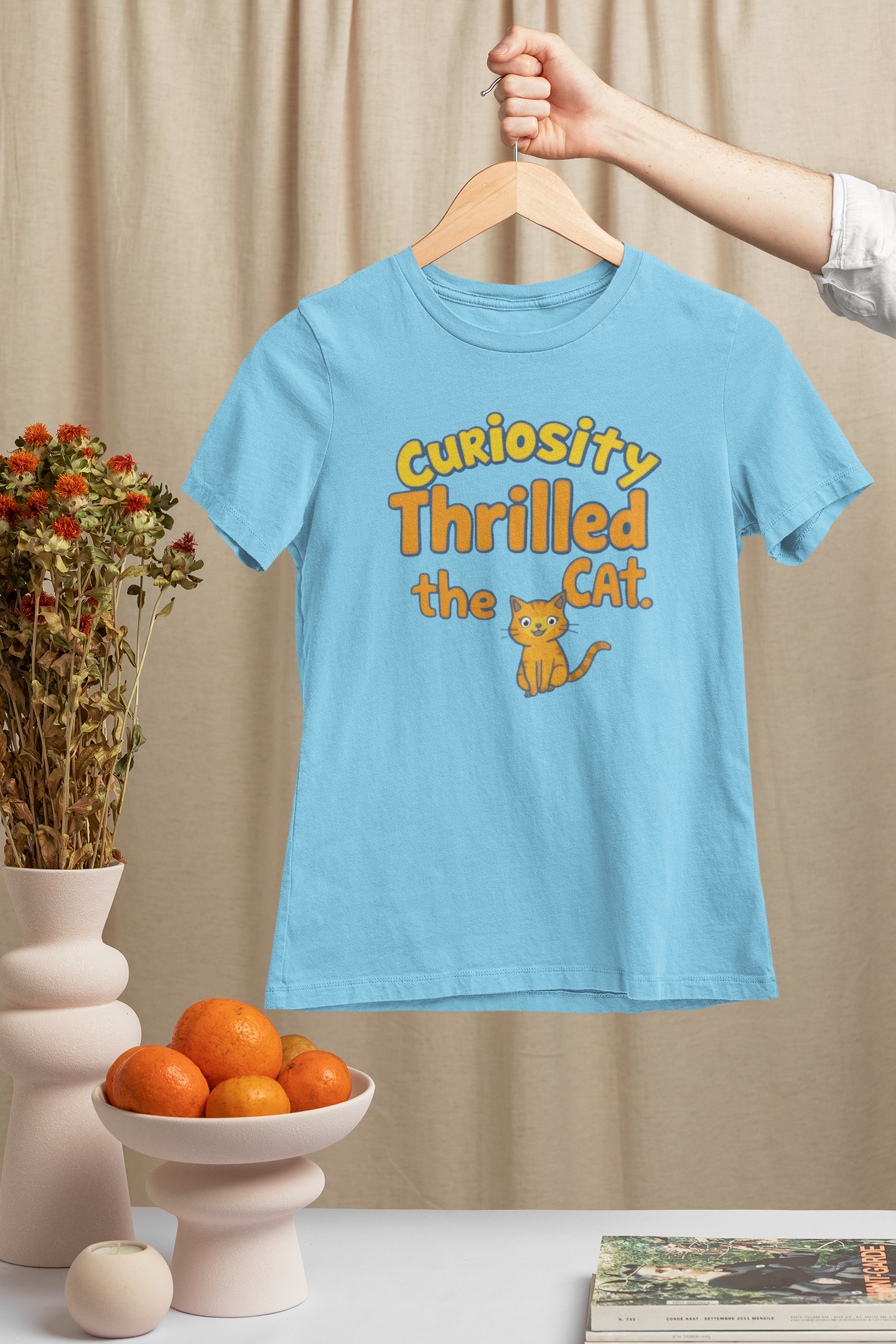 Curiosity Thrilled the Cat Women's T-Shirt