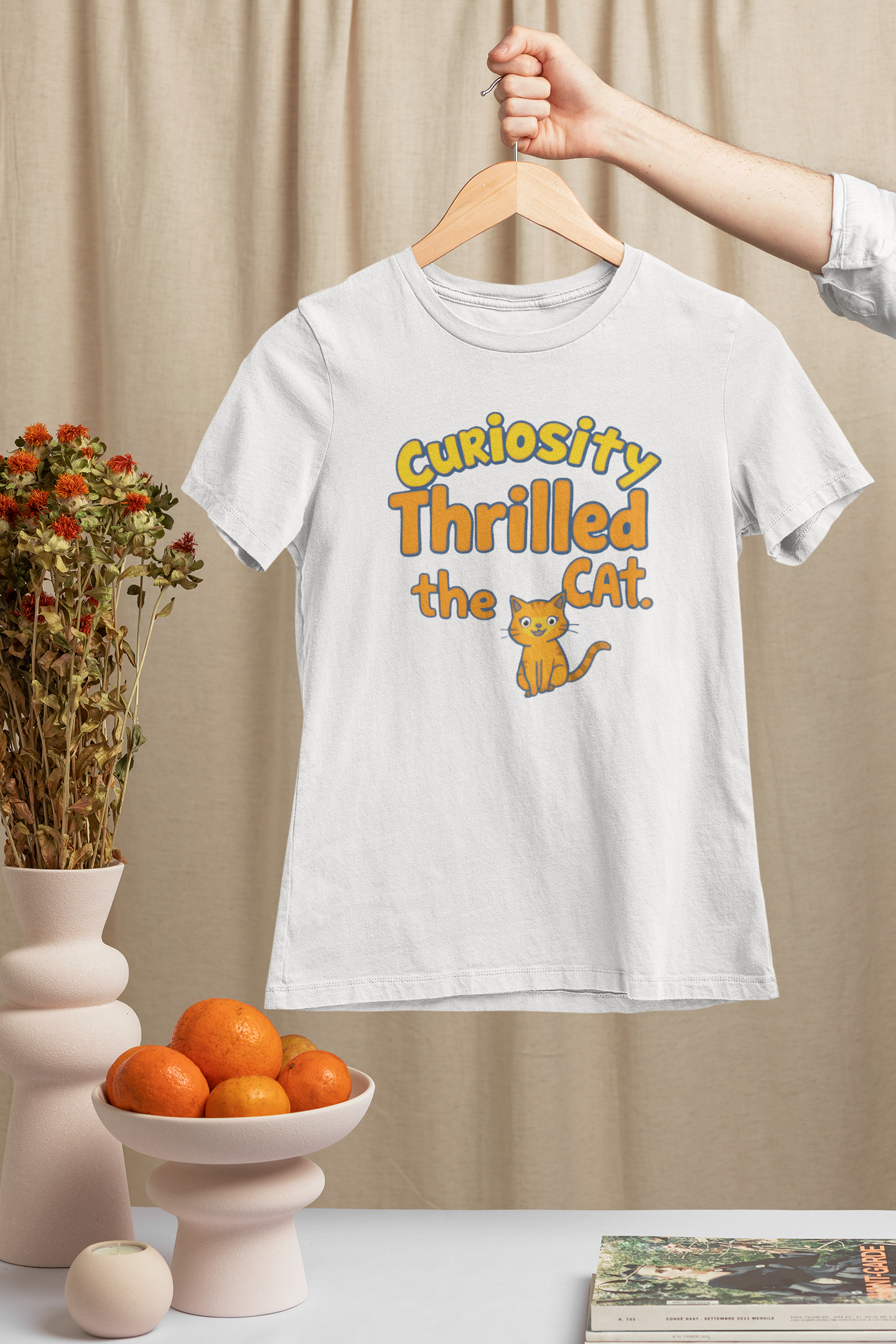 Curiosity Thrilled the Cat Women's T-Shirt