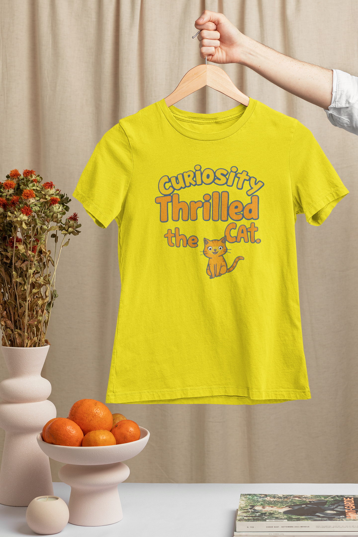Curiosity Thrilled the Cat Women's T-Shirt