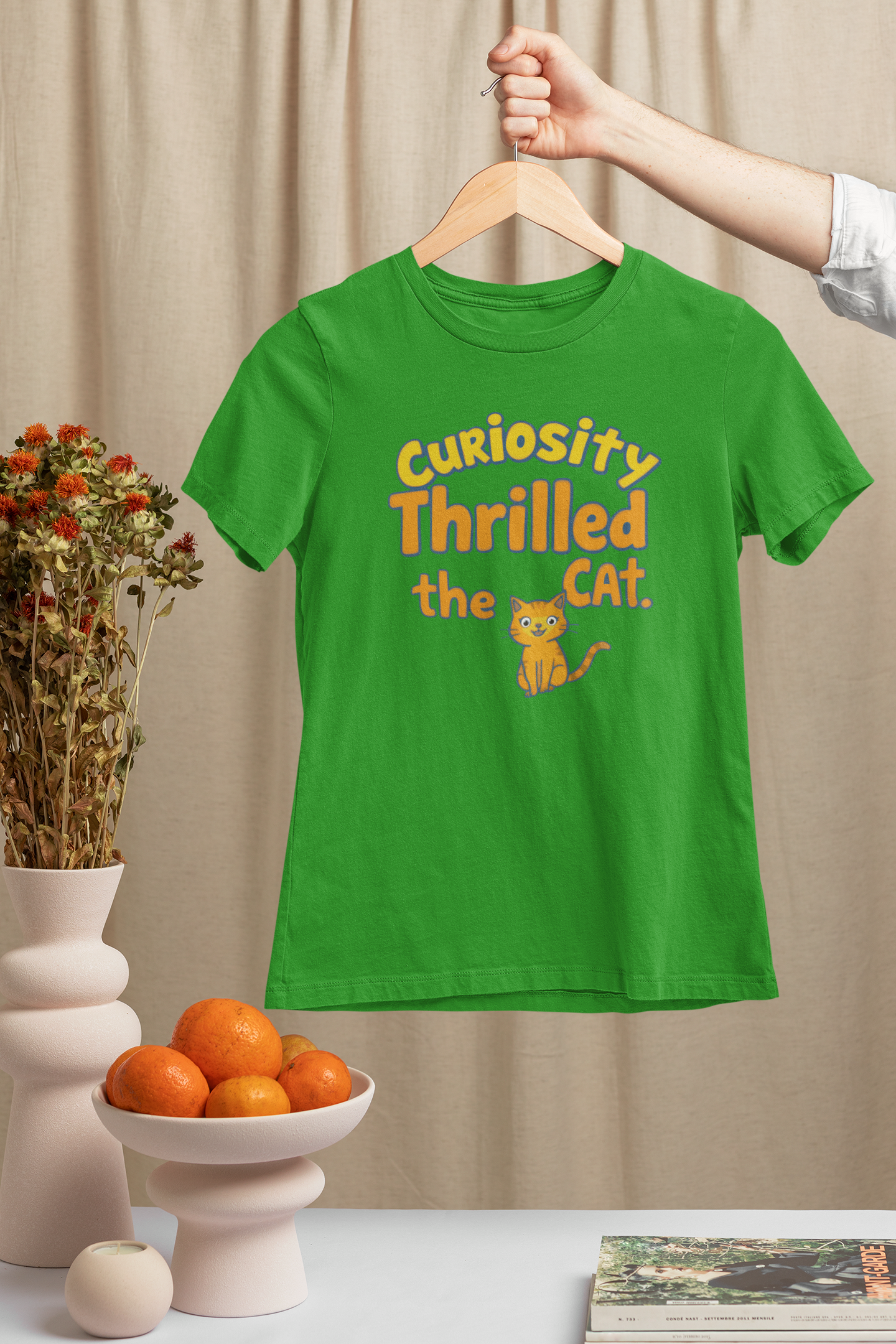Curiosity Thrilled the Cat Women's T-Shirt