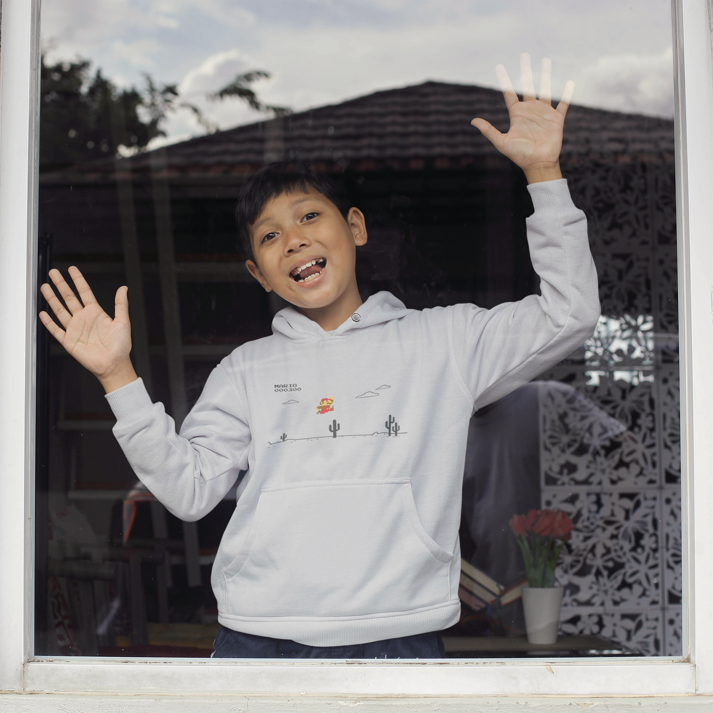 Mario x T-Rex Kids Hoodie