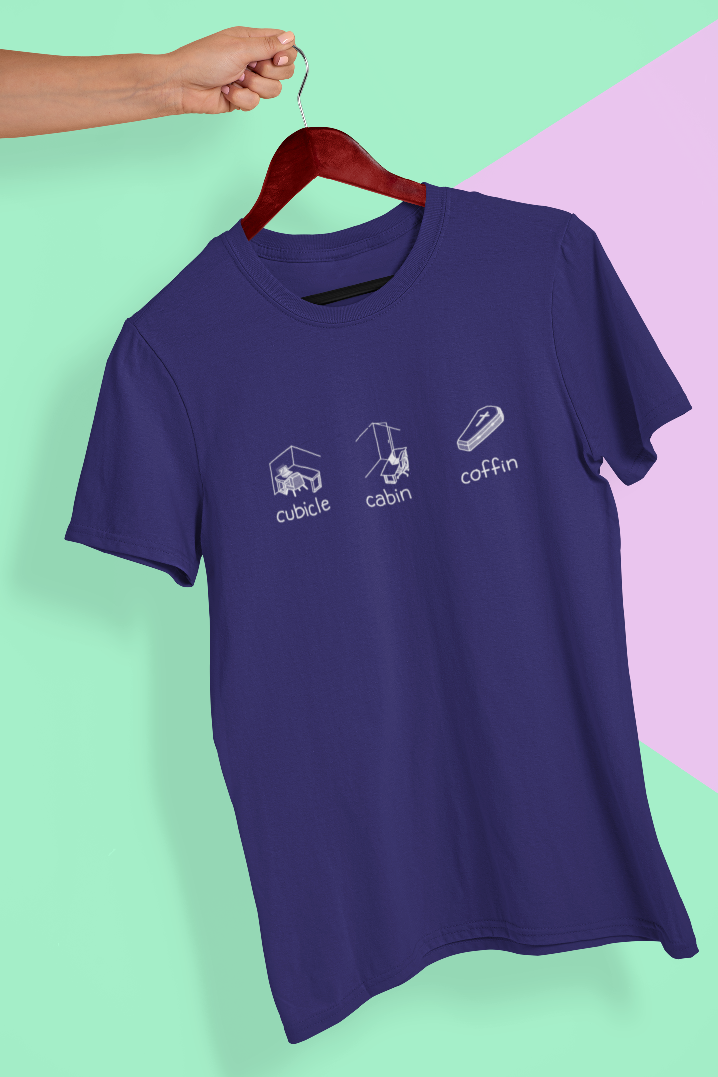 Cubicle Cabin Coffin Men's T-Shirt