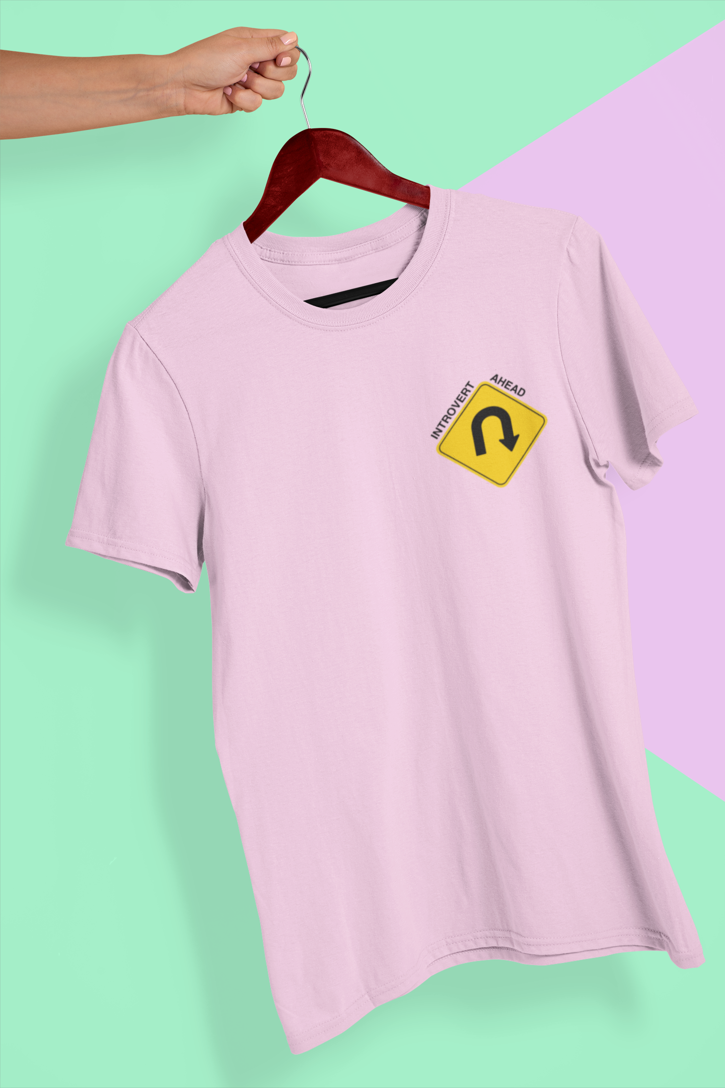 U-Turn Introvert Ahead Men's T-Shirt