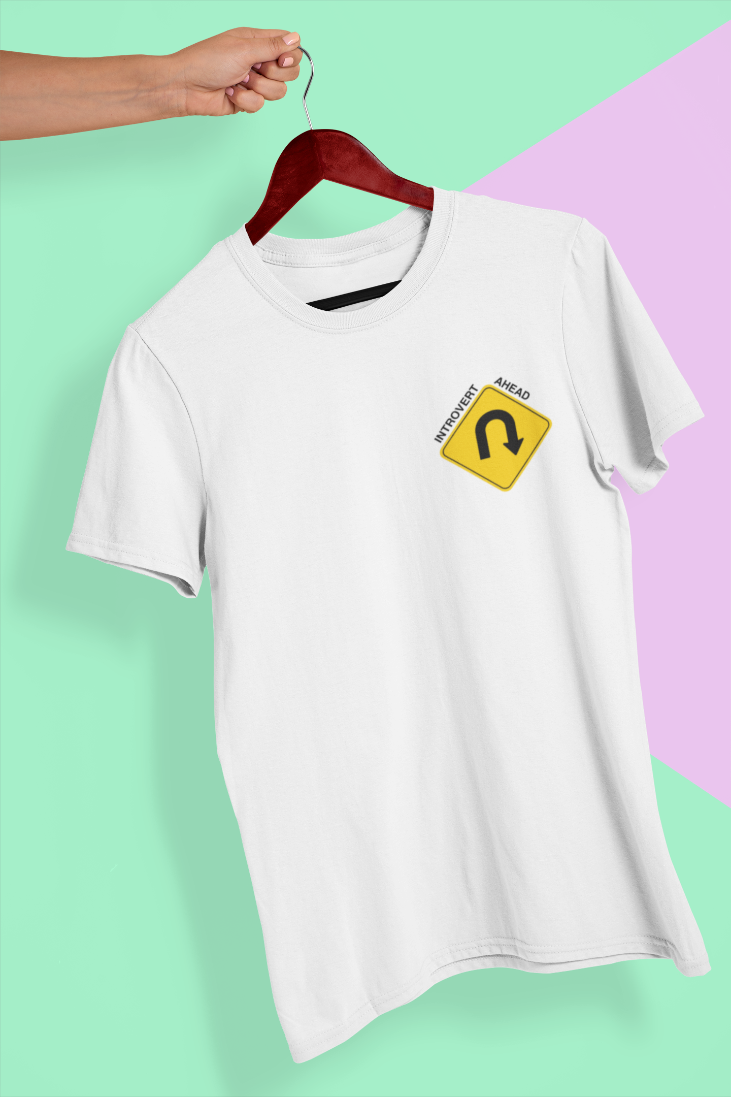 U-Turn Introvert Ahead Men's T-Shirt