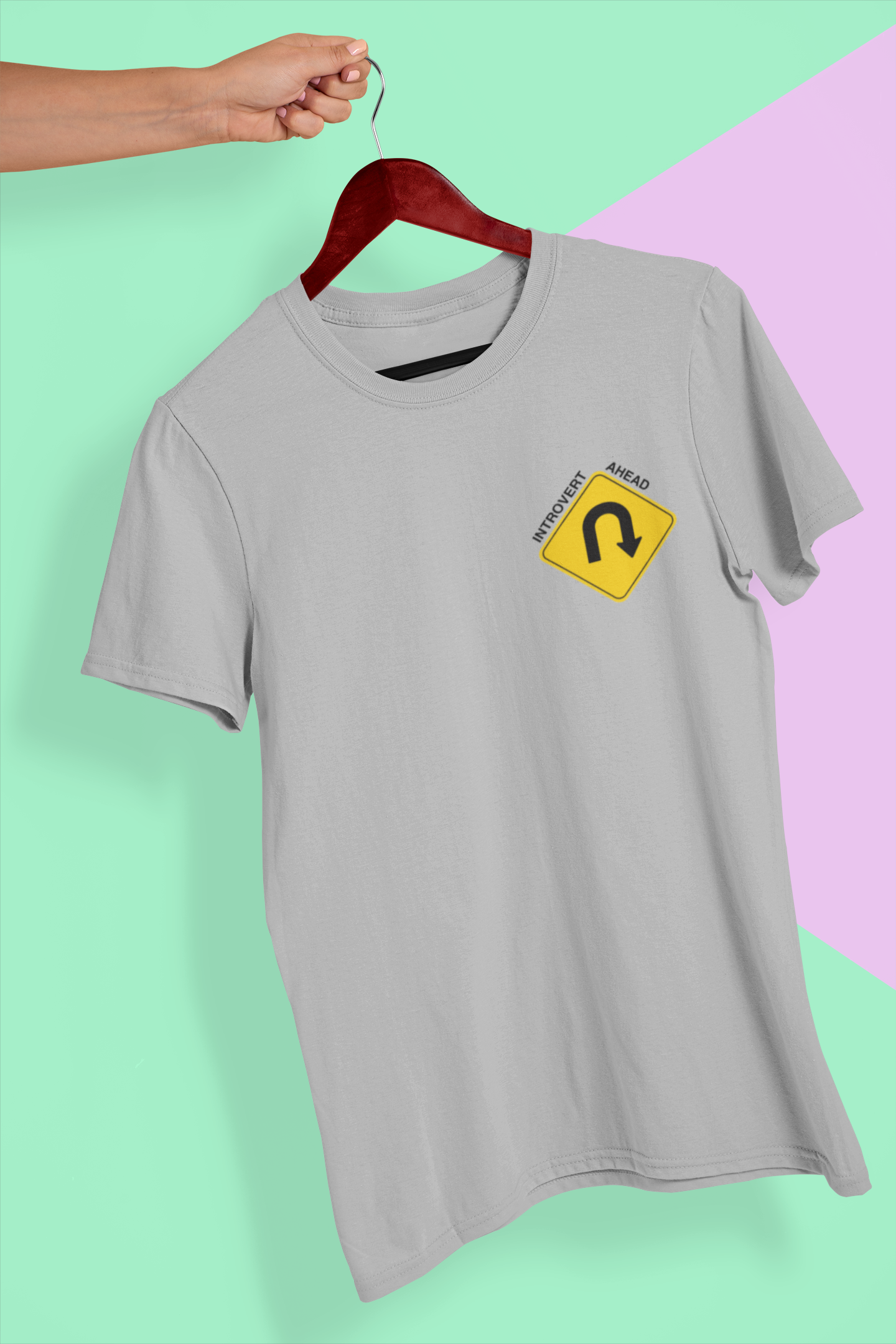 U-Turn Introvert Ahead Men's T-Shirt
