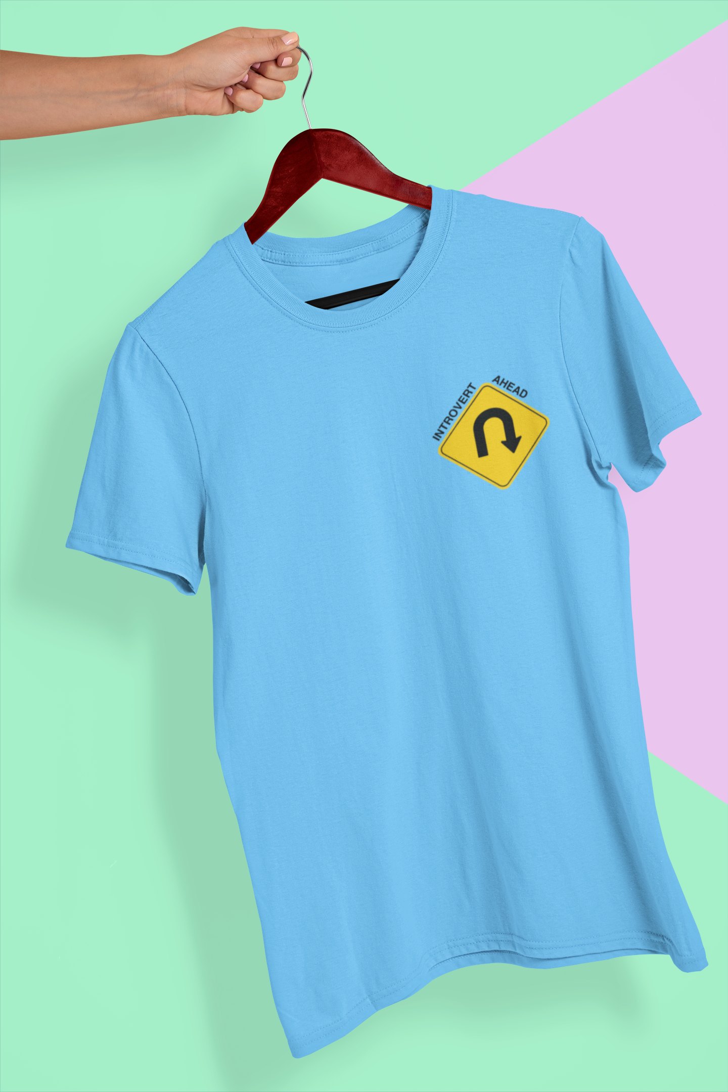 U-Turn Introvert Ahead Men's T-Shirt