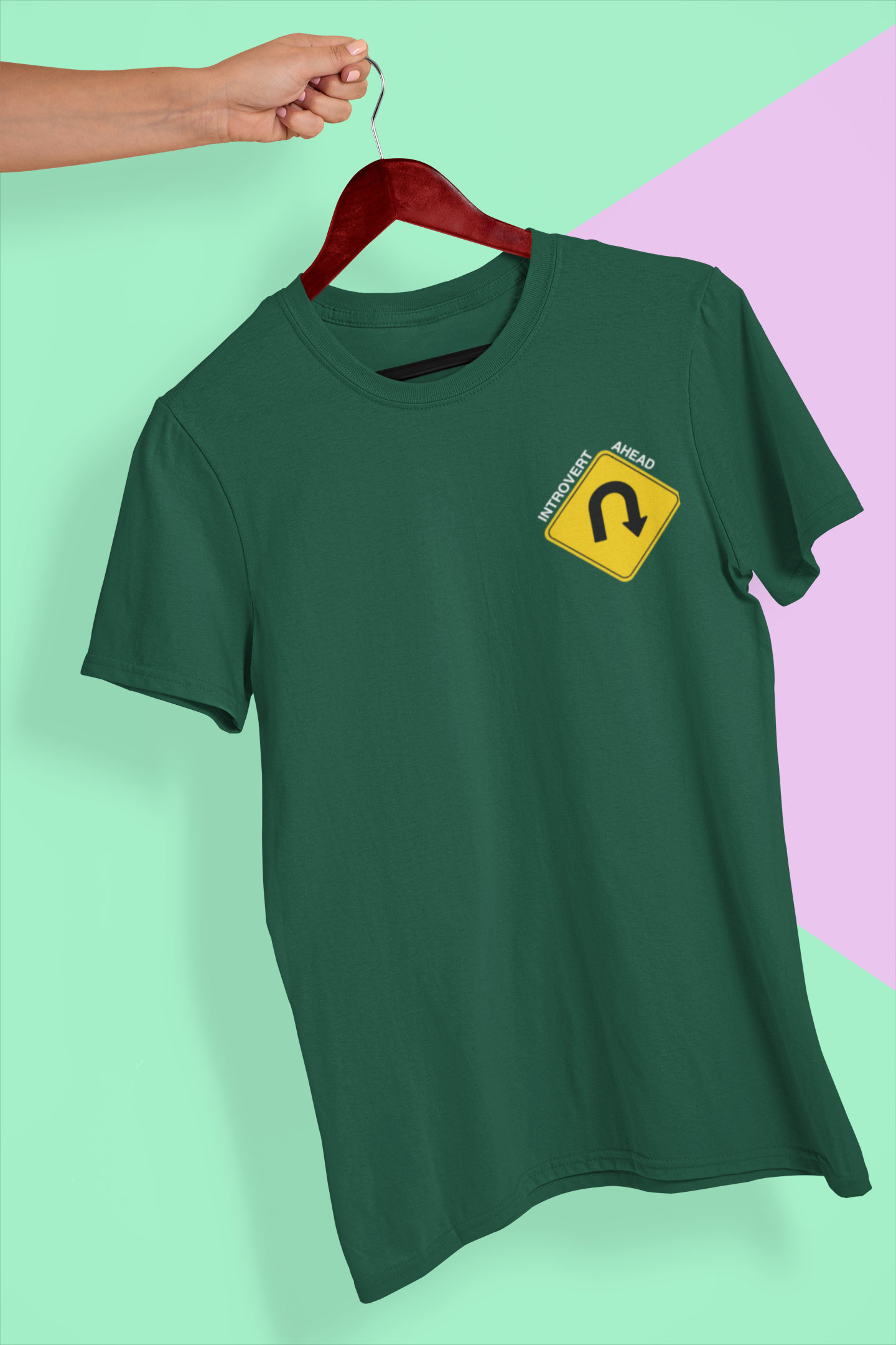 U-Turn Introvert Ahead Men's T-Shirt