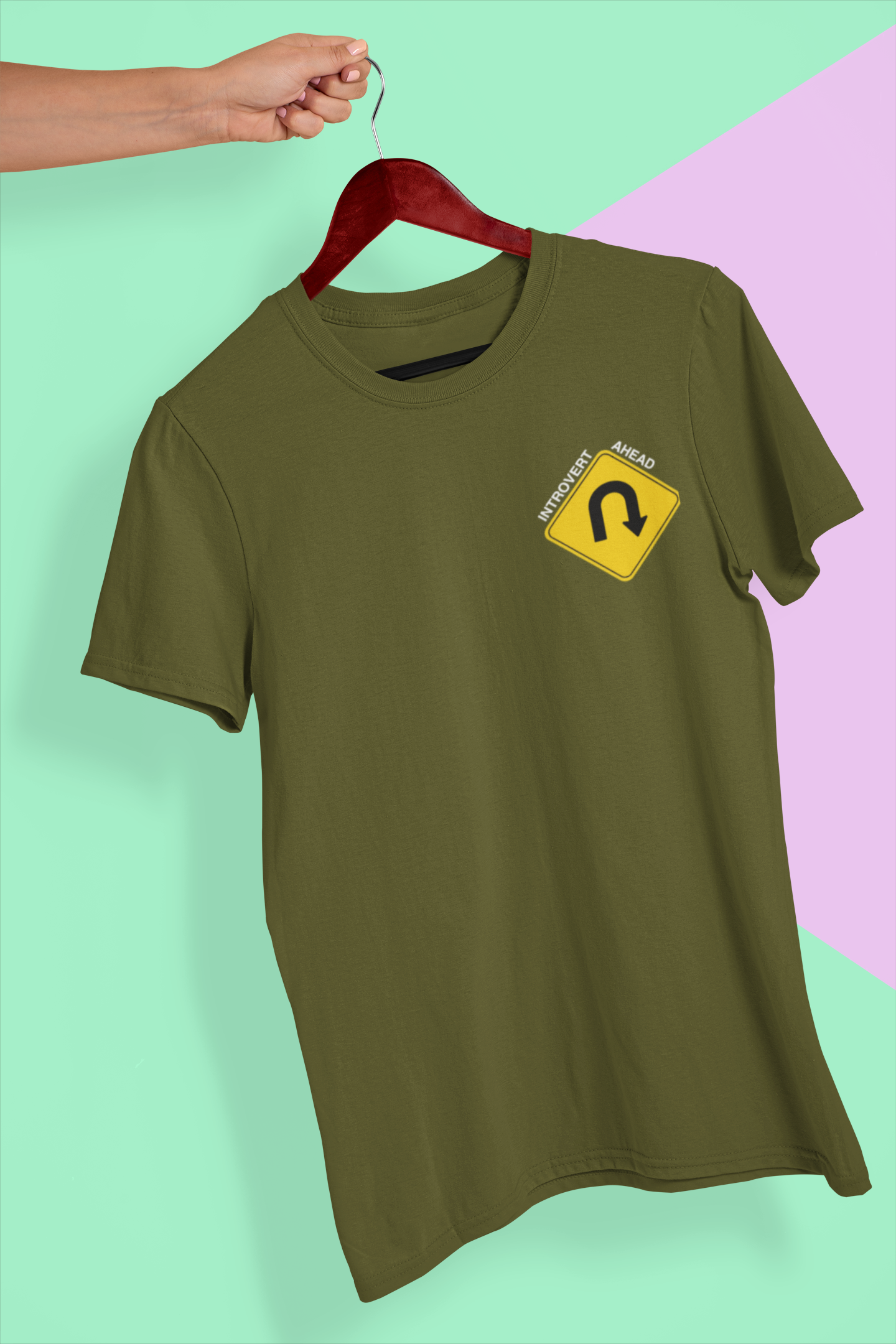 U-Turn Introvert Ahead Men's T-Shirt