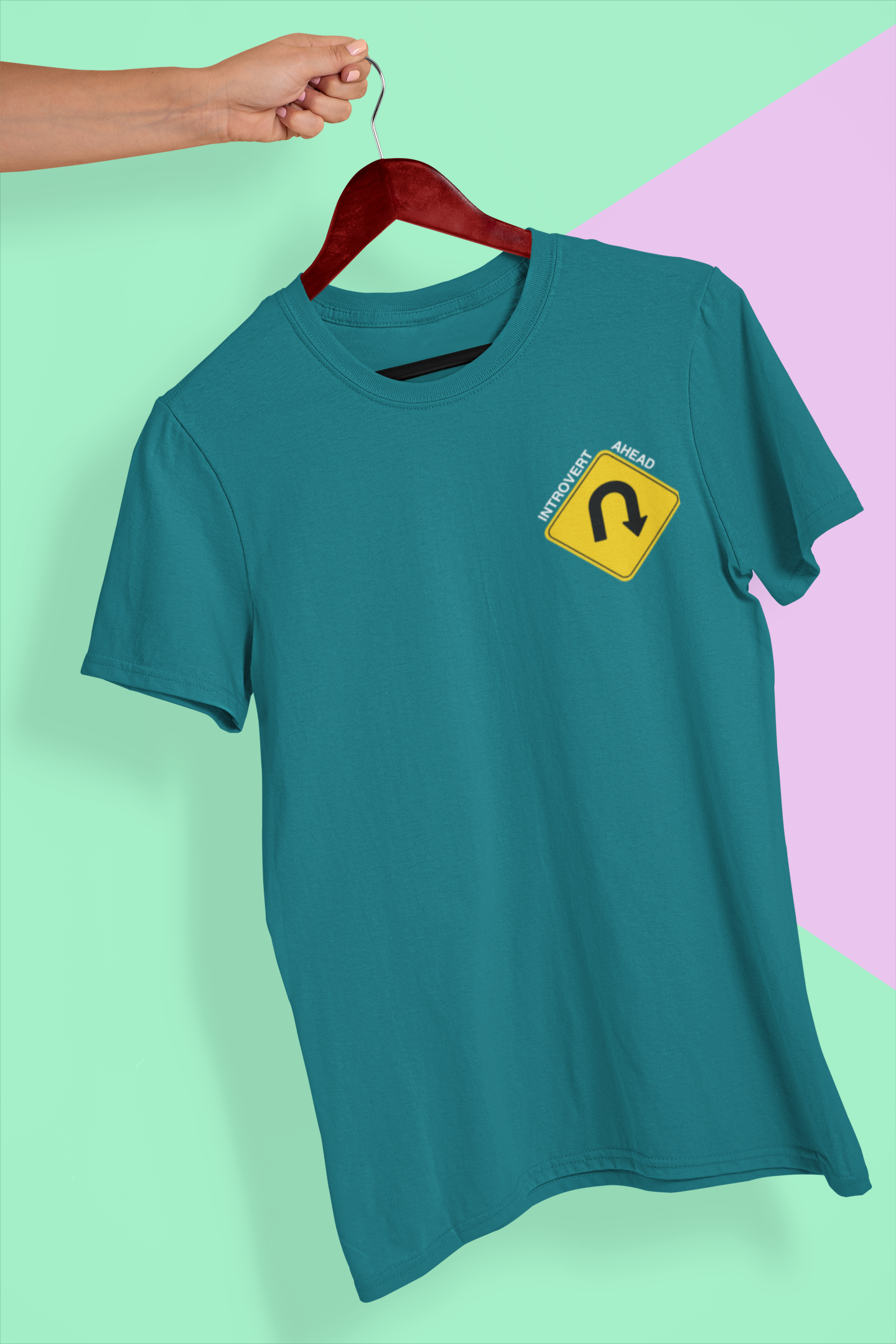 U-Turn Introvert Ahead Men's T-Shirt