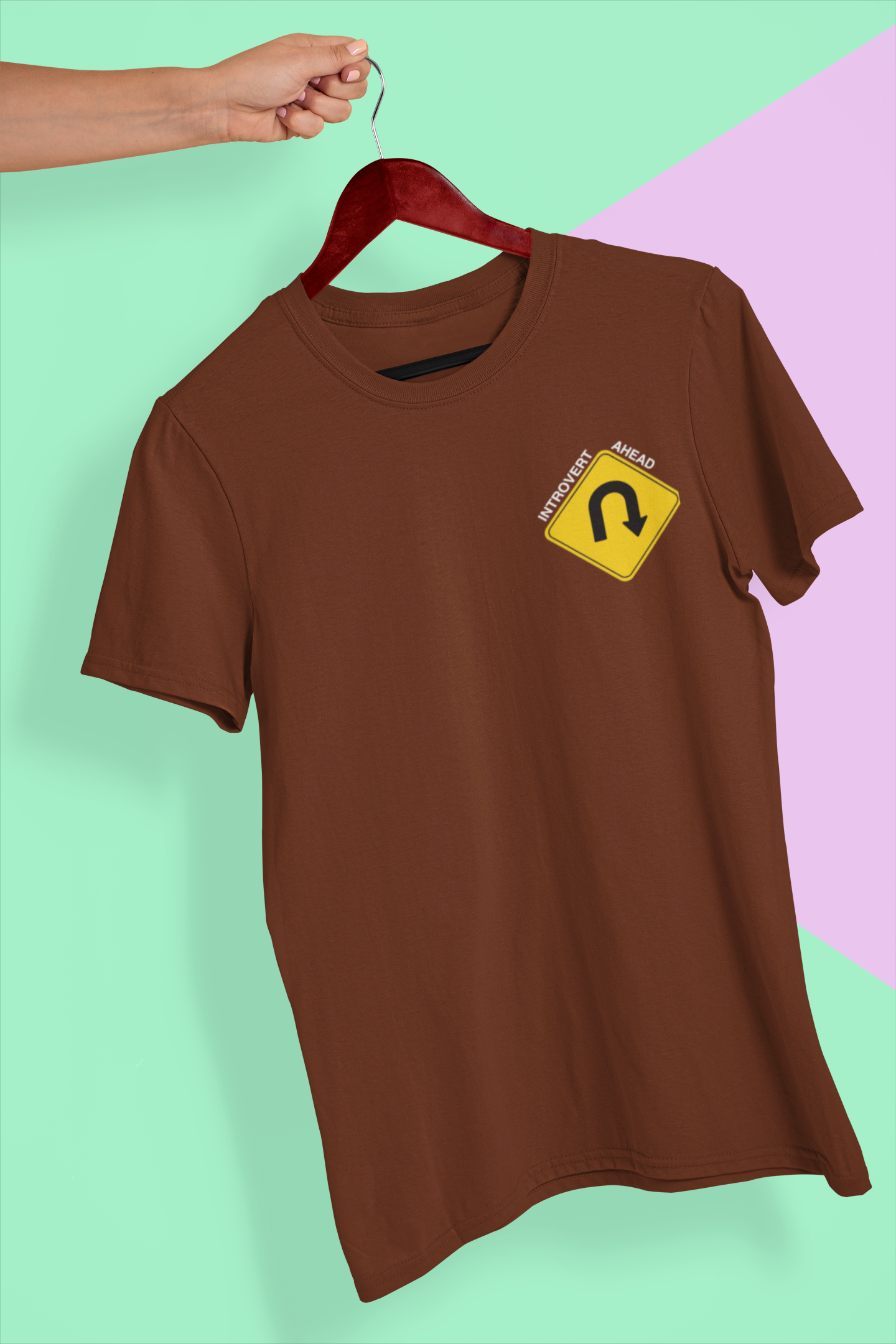 U-Turn Introvert Ahead Men's T-Shirt