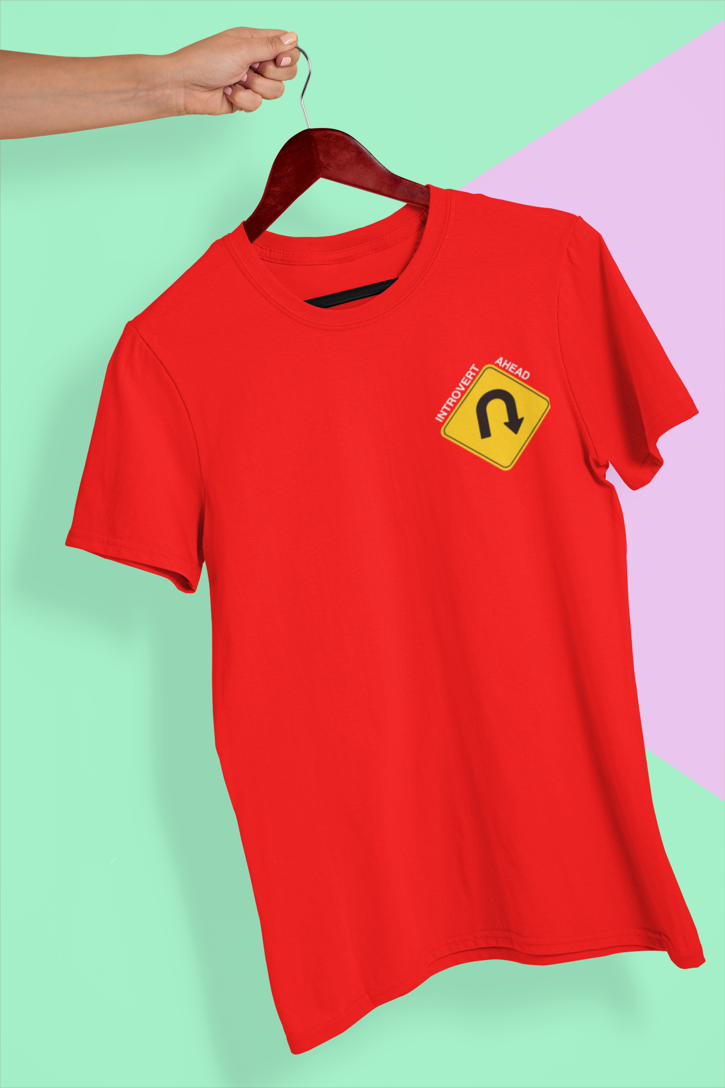 U-Turn Introvert Ahead Men's T-Shirt
