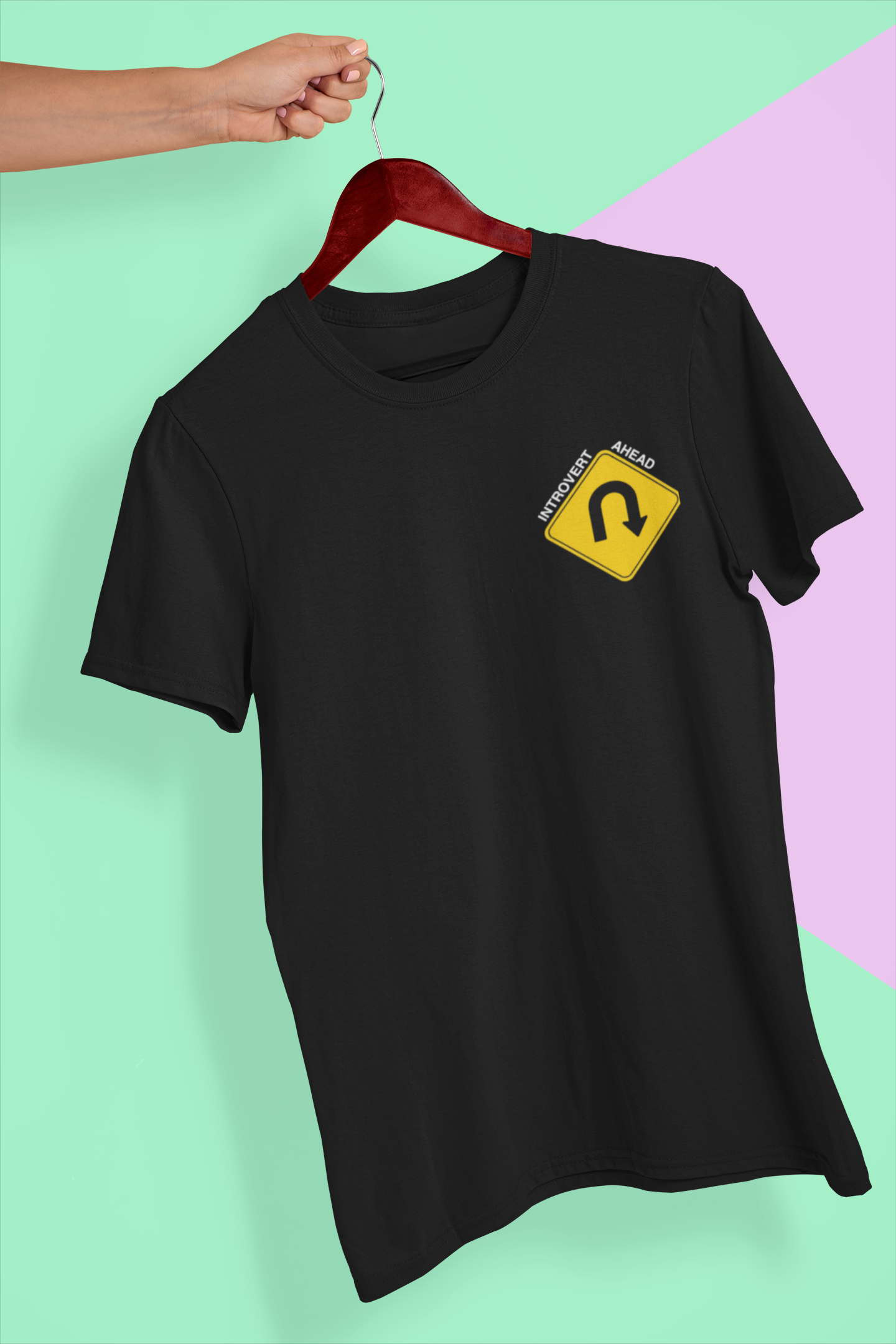 U-Turn Introvert Ahead Men's T-Shirt