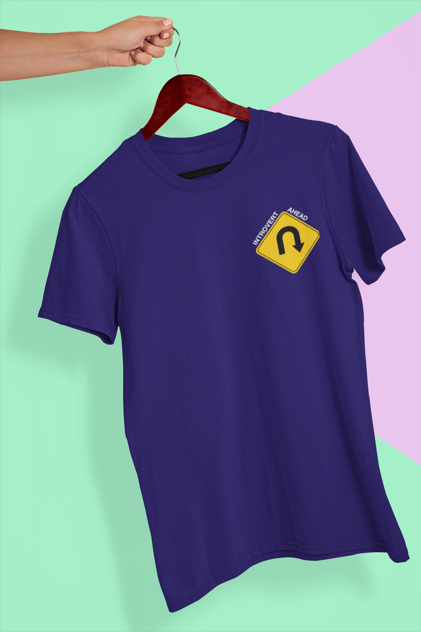 U-Turn Introvert Ahead Men's T-Shirt