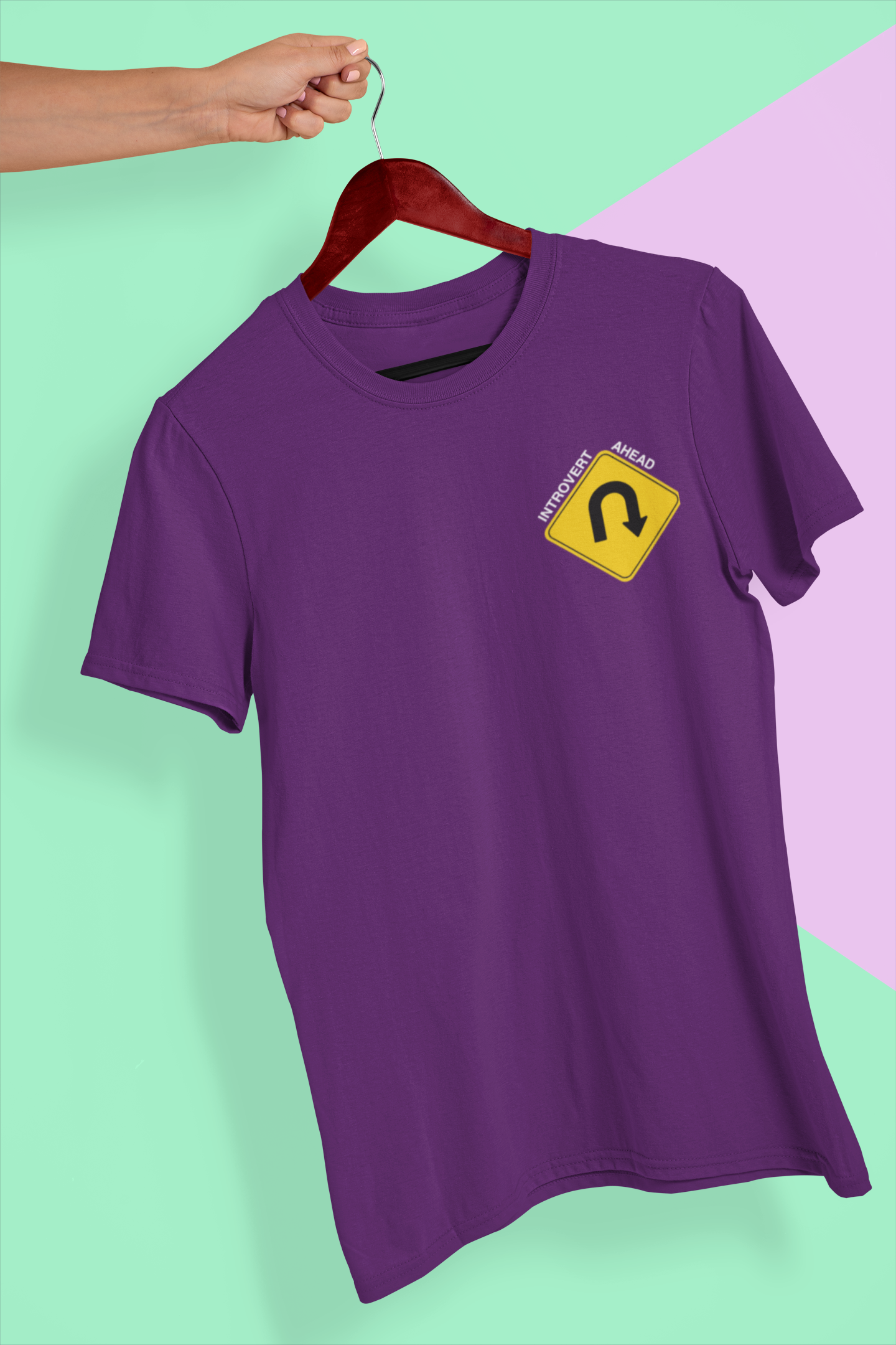 U-Turn Introvert Ahead Men's T-Shirt