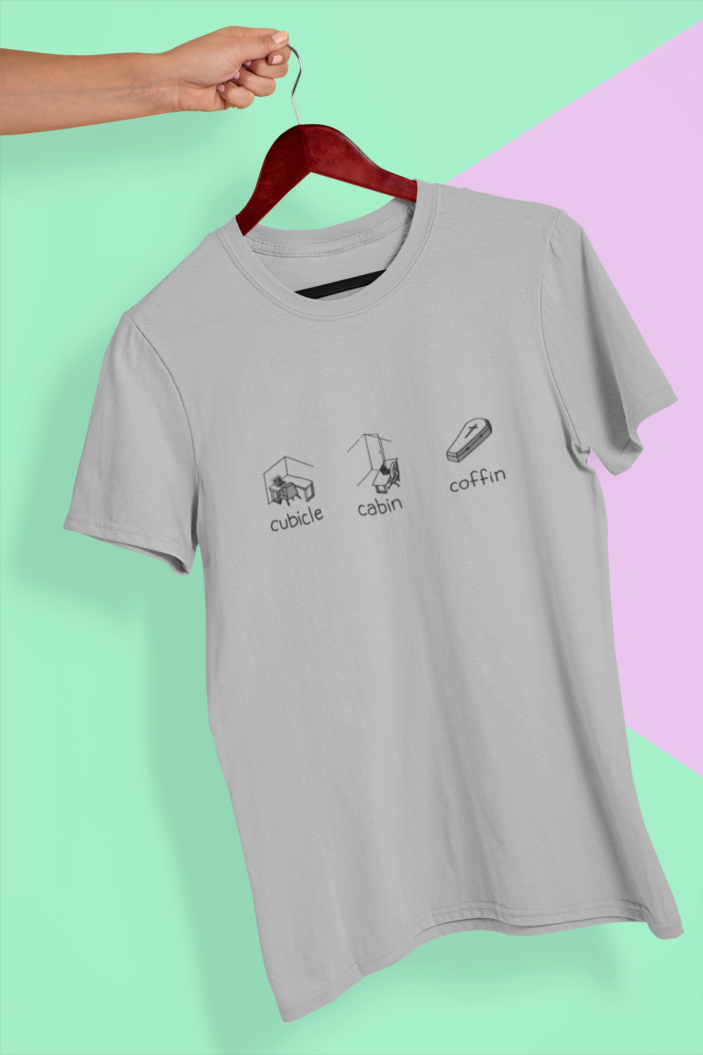 Cubicle Cabin Coffin Men's T-Shirt