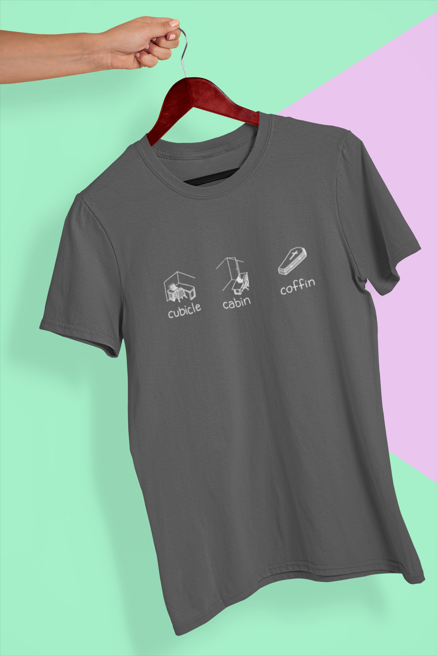 Cubicle Cabin Coffin Men's T-Shirt
