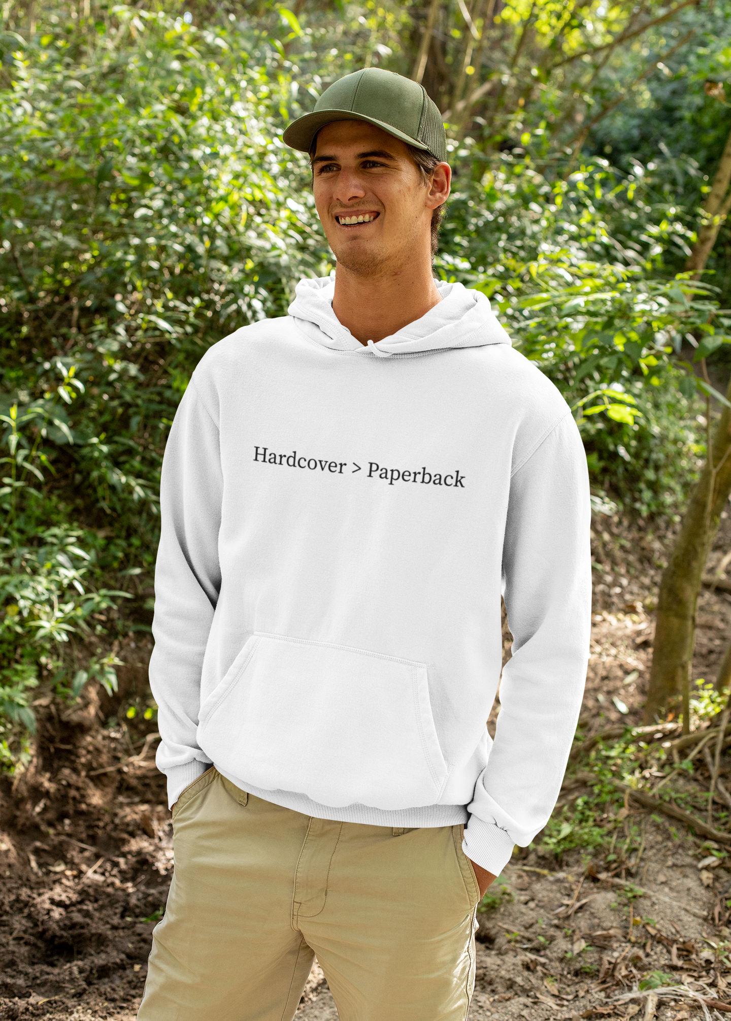 Hardcover vs Paperback Unisex Hoodie