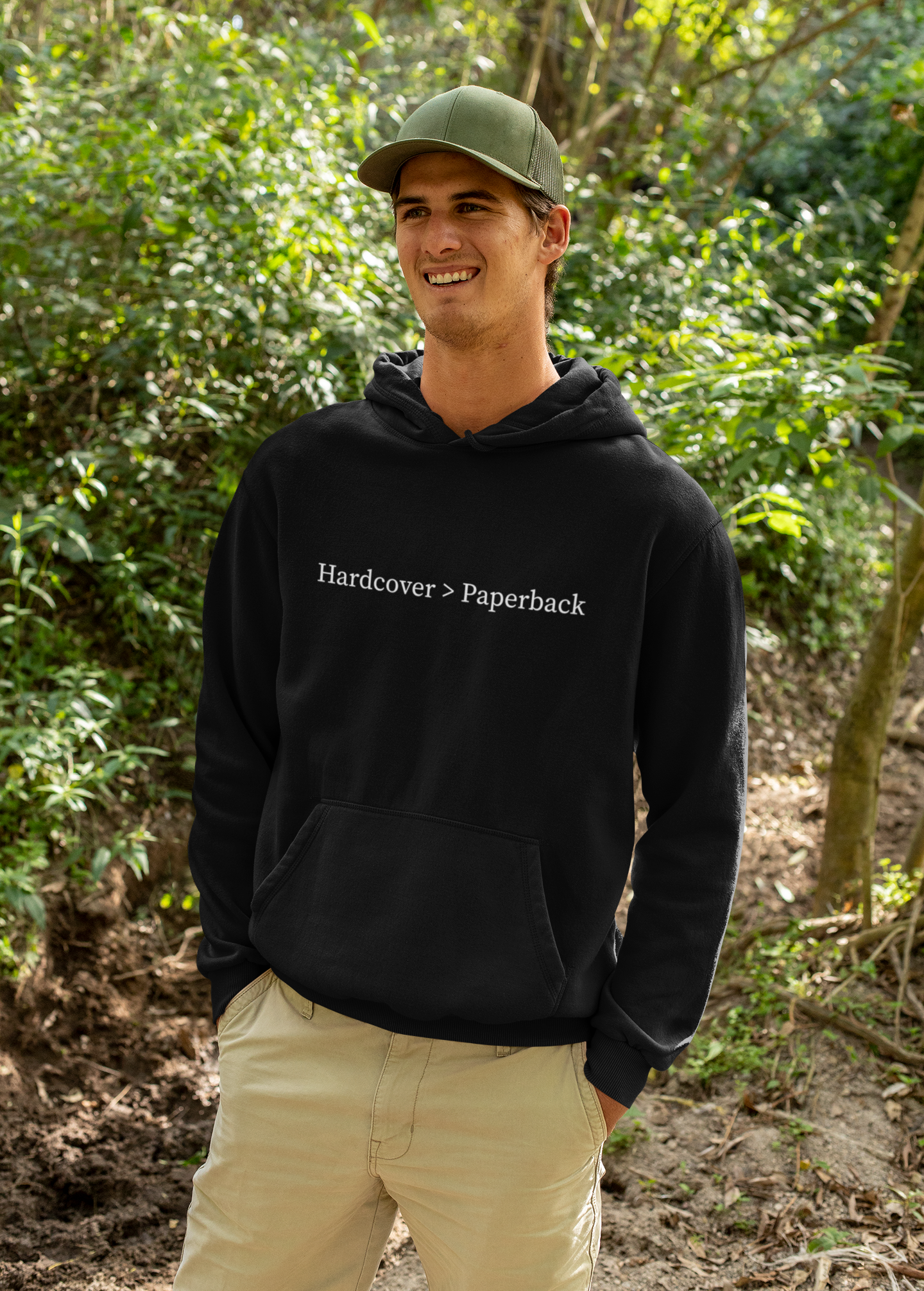 Hardcover vs Paperback Unisex Hoodie