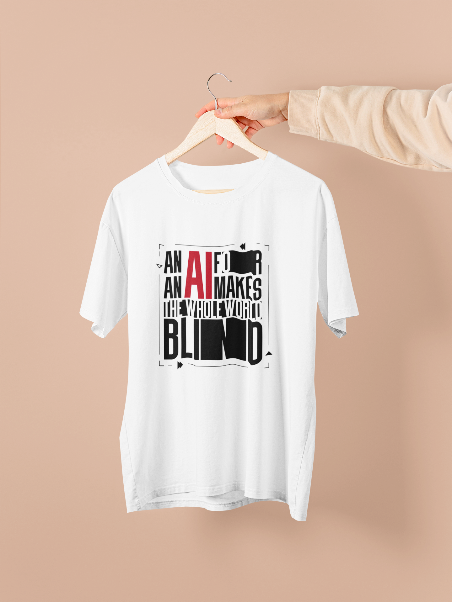 AI for an AI Oversized Unisex T-Shirt