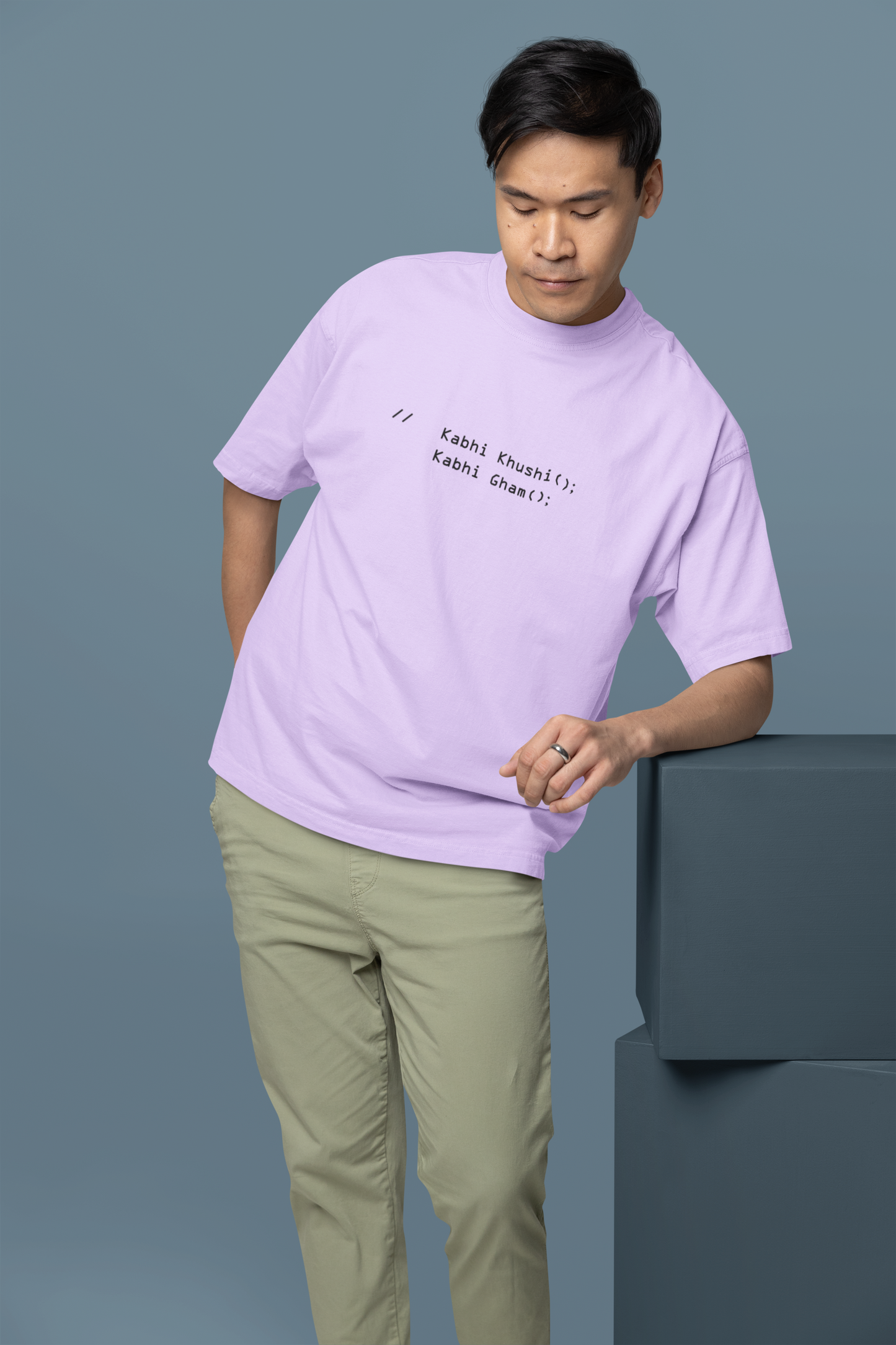 Kabhi Khushi Kabhi Gham Code Oversized Unisex T-Shirt