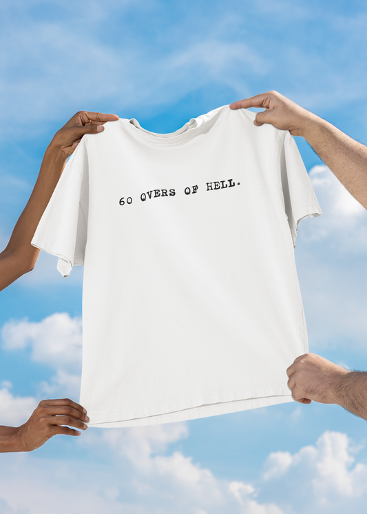 60 Overs of Hell Oversized Unisex T-Shirt
