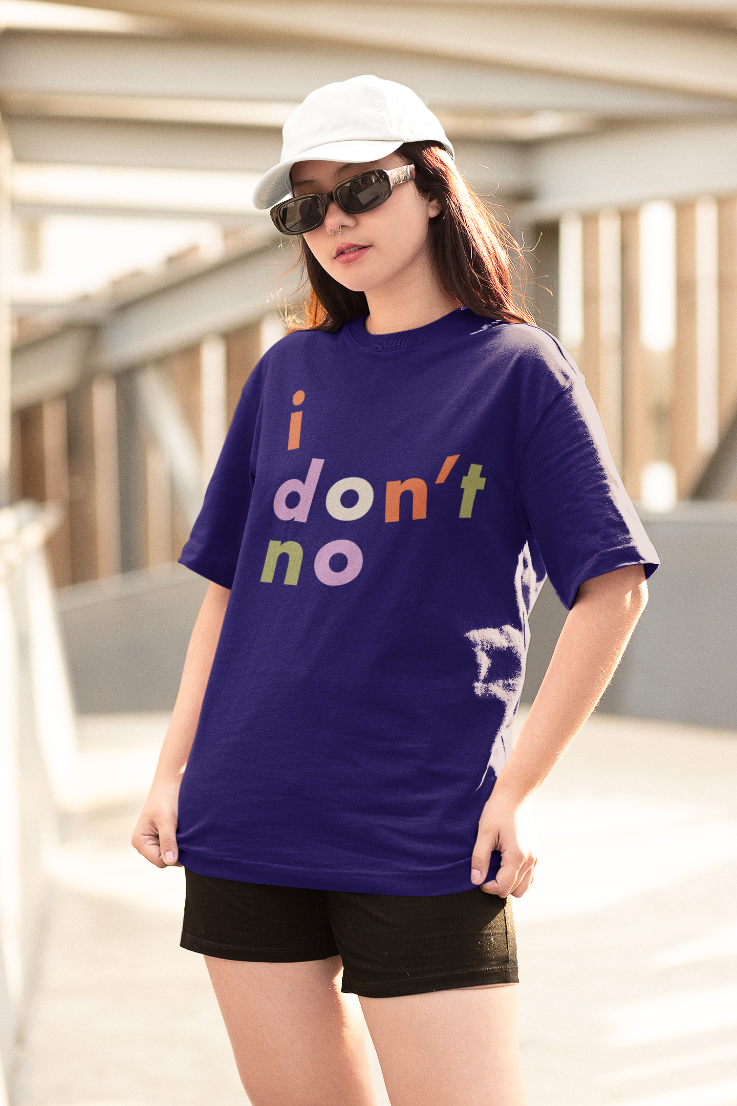 I Don't No Oversized Unisex T-Shirt