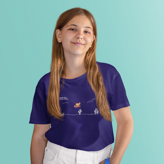 Mario x T-rex Kids T-Shirt (Girls)